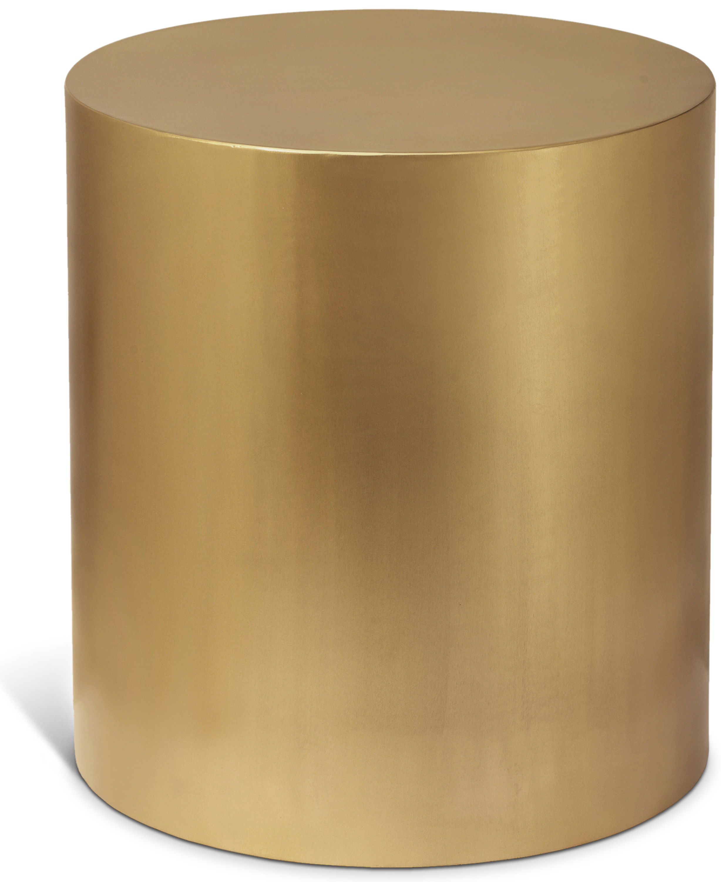 Cylinder - End Table - Gold