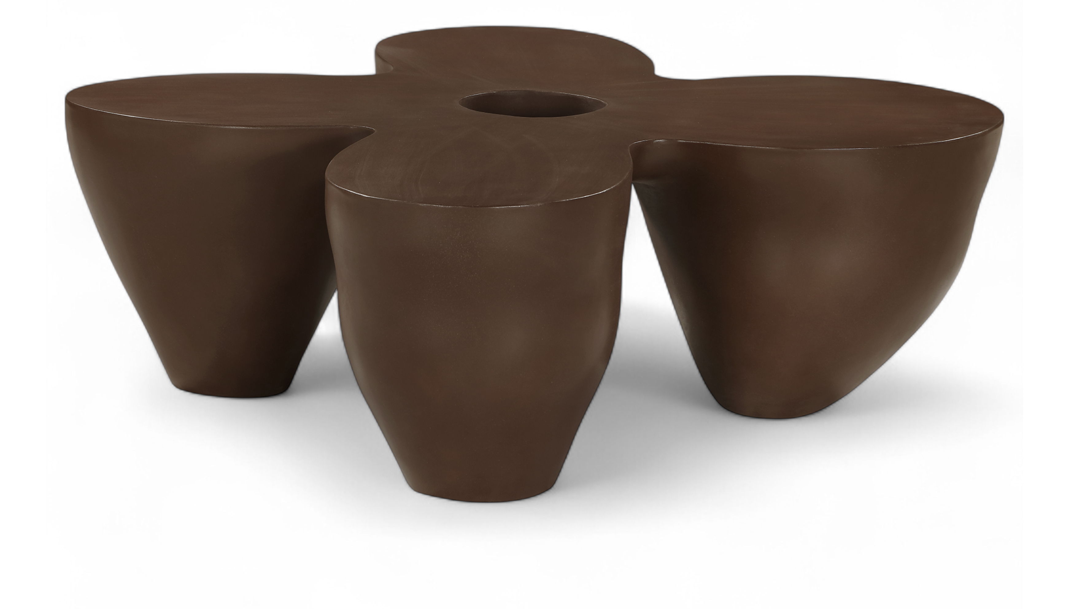 Fiore - Concrete Coffee Table - Brown