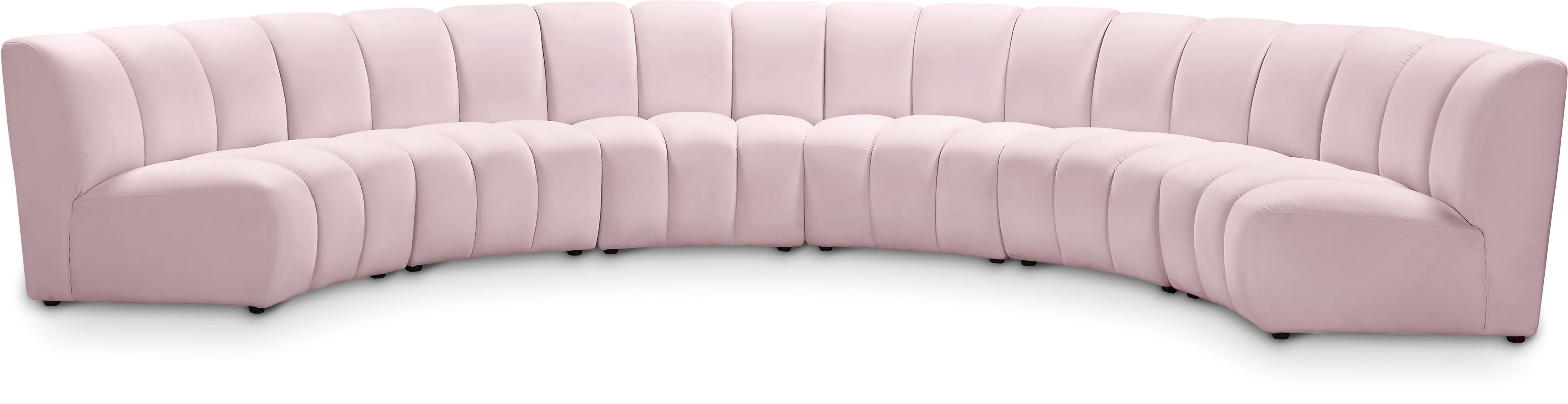 Infinity - 6 Piece Modular Sectional - Pink