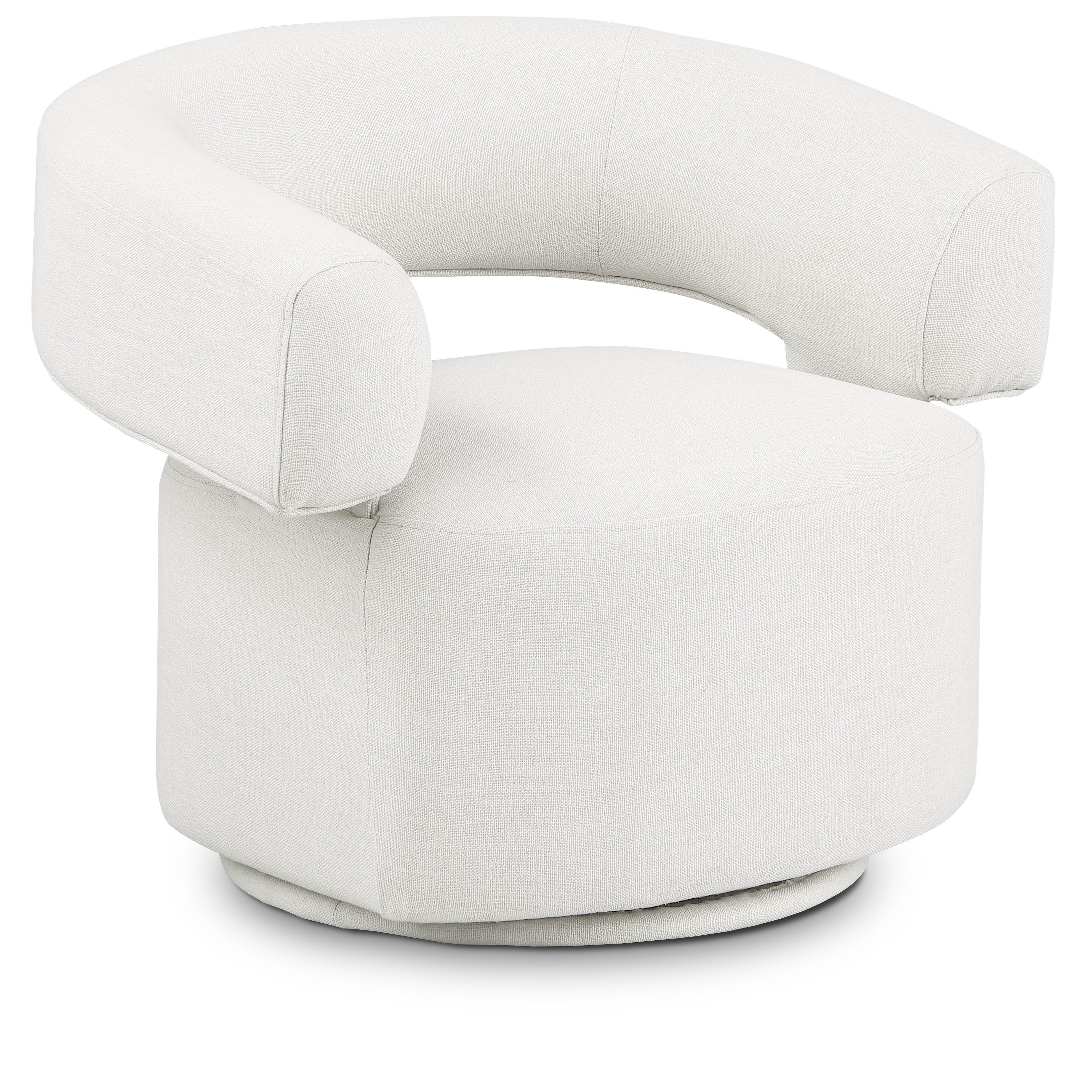 Niya - Swivel Accent Chair - Cream