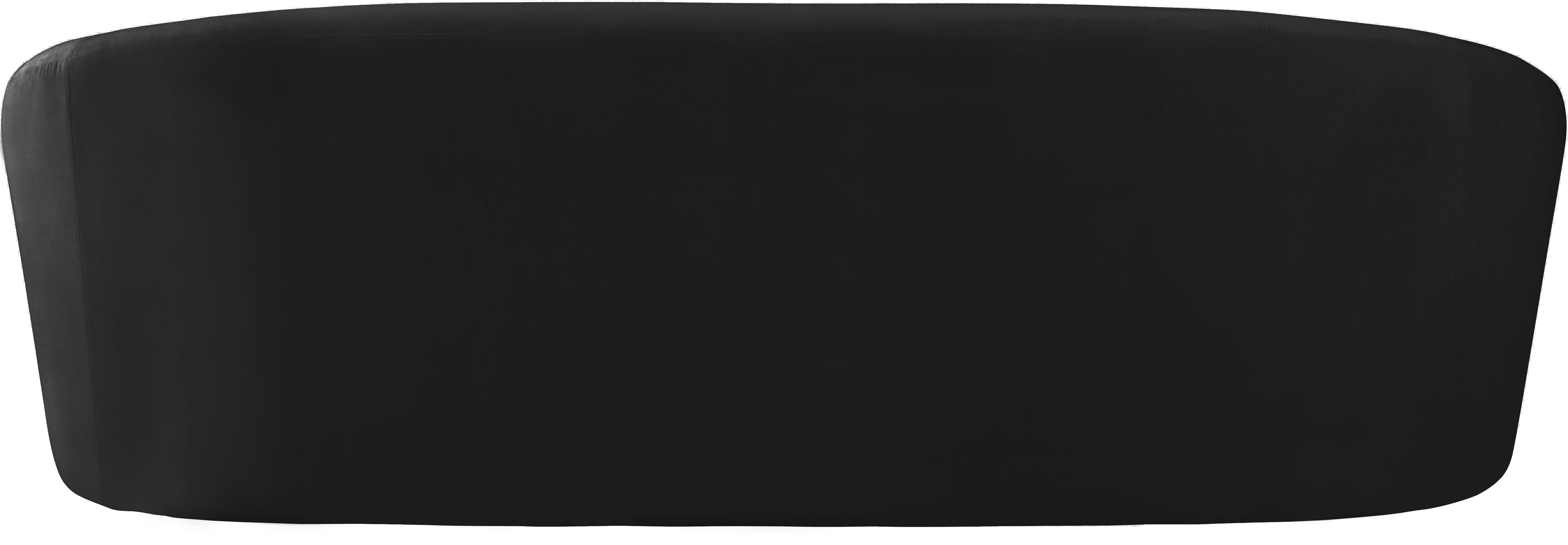 Riley - Velvet Sofa - Black