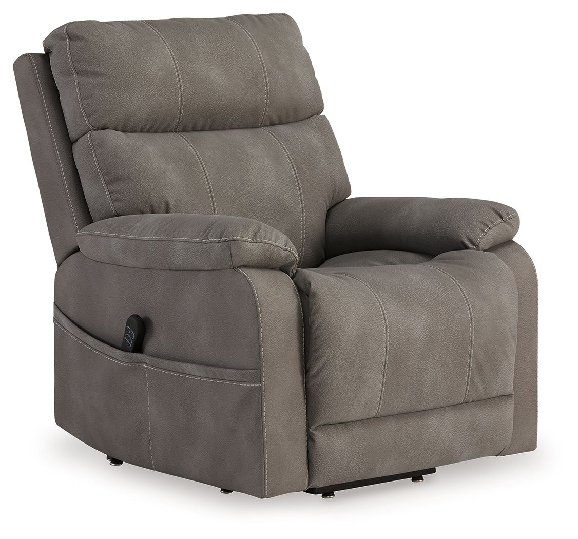 Ashley Next-Gen Durapella Power Lift Recliner - Slate