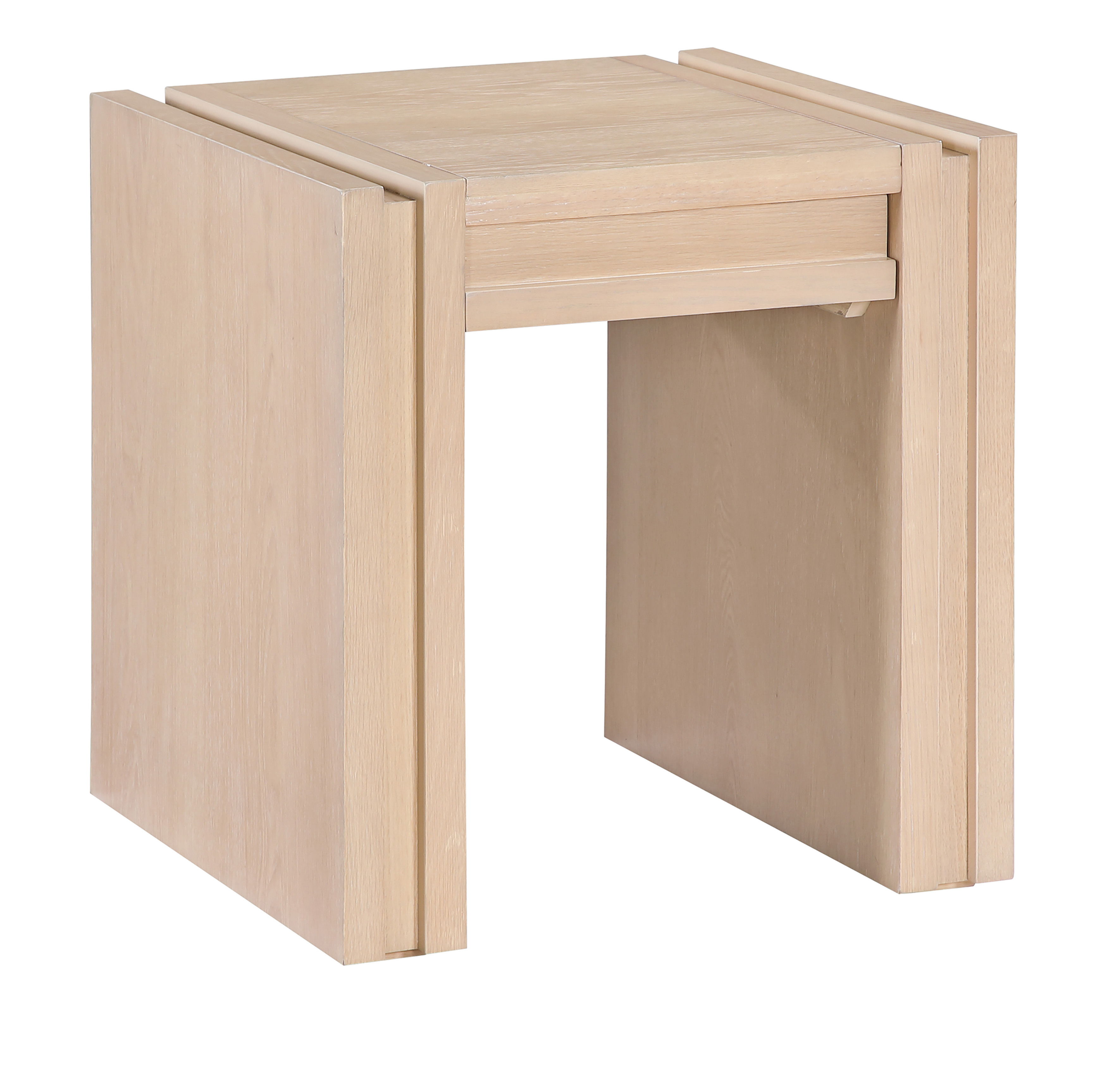 Stanton - Oak Veneer And Solid Wood End Table - Natural