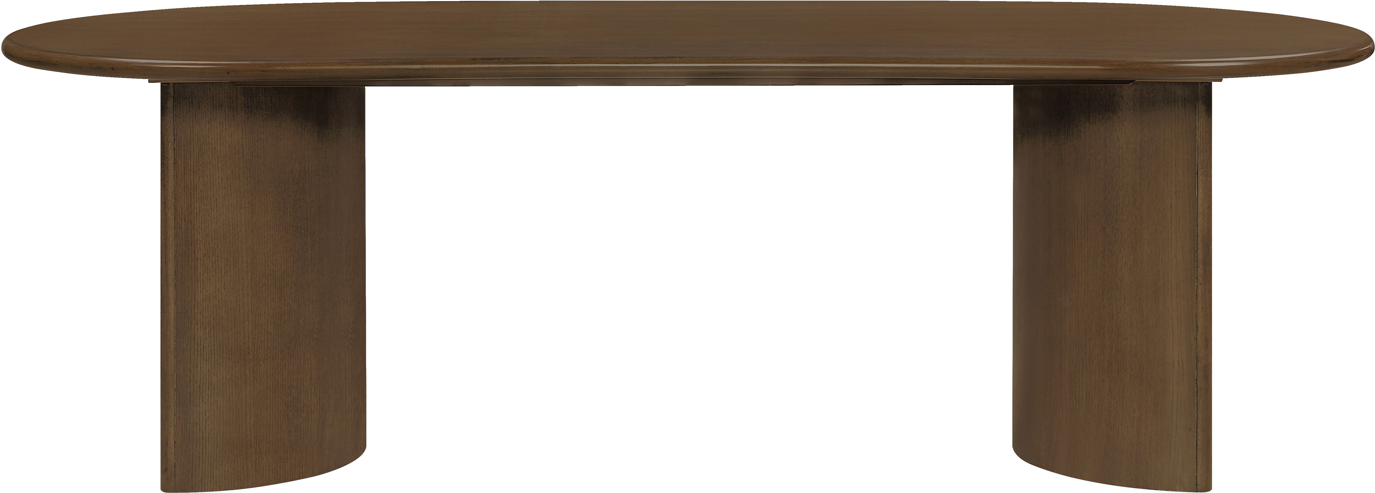 Caldra - Oak Veneer And Solid Wood Dining Table - Brown