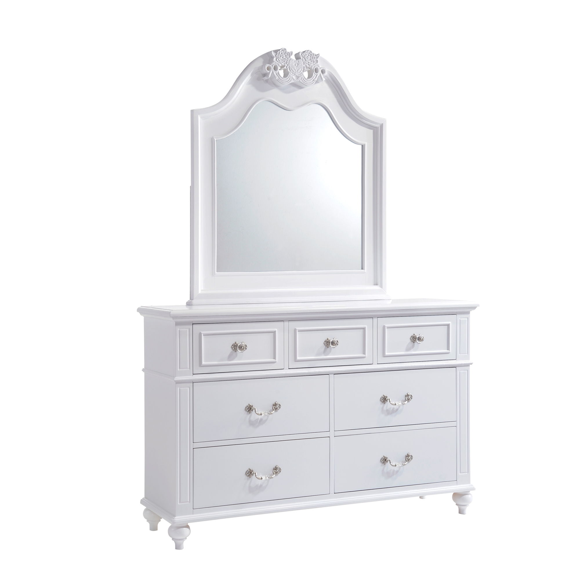 Alana - Twin Platform 4 Piece Bedroom Set - White