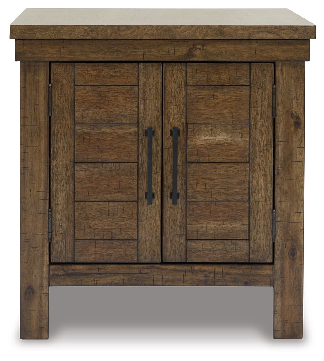 Ashley Furniture Moriville - Rectangular End Table - Grayish Brown - Image 4