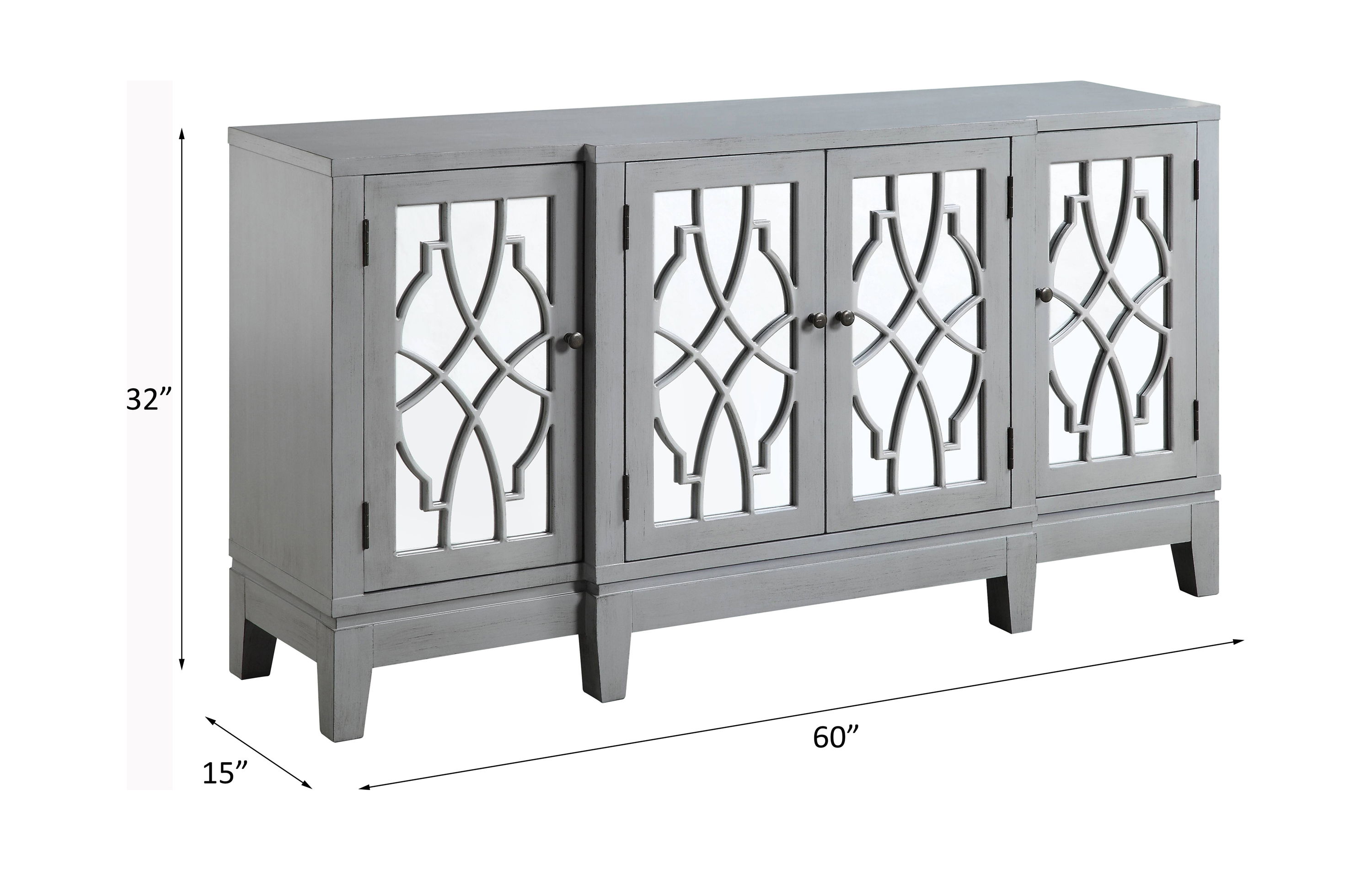 Magdi - Console Cabinet - Antique Gray, gray, view 4