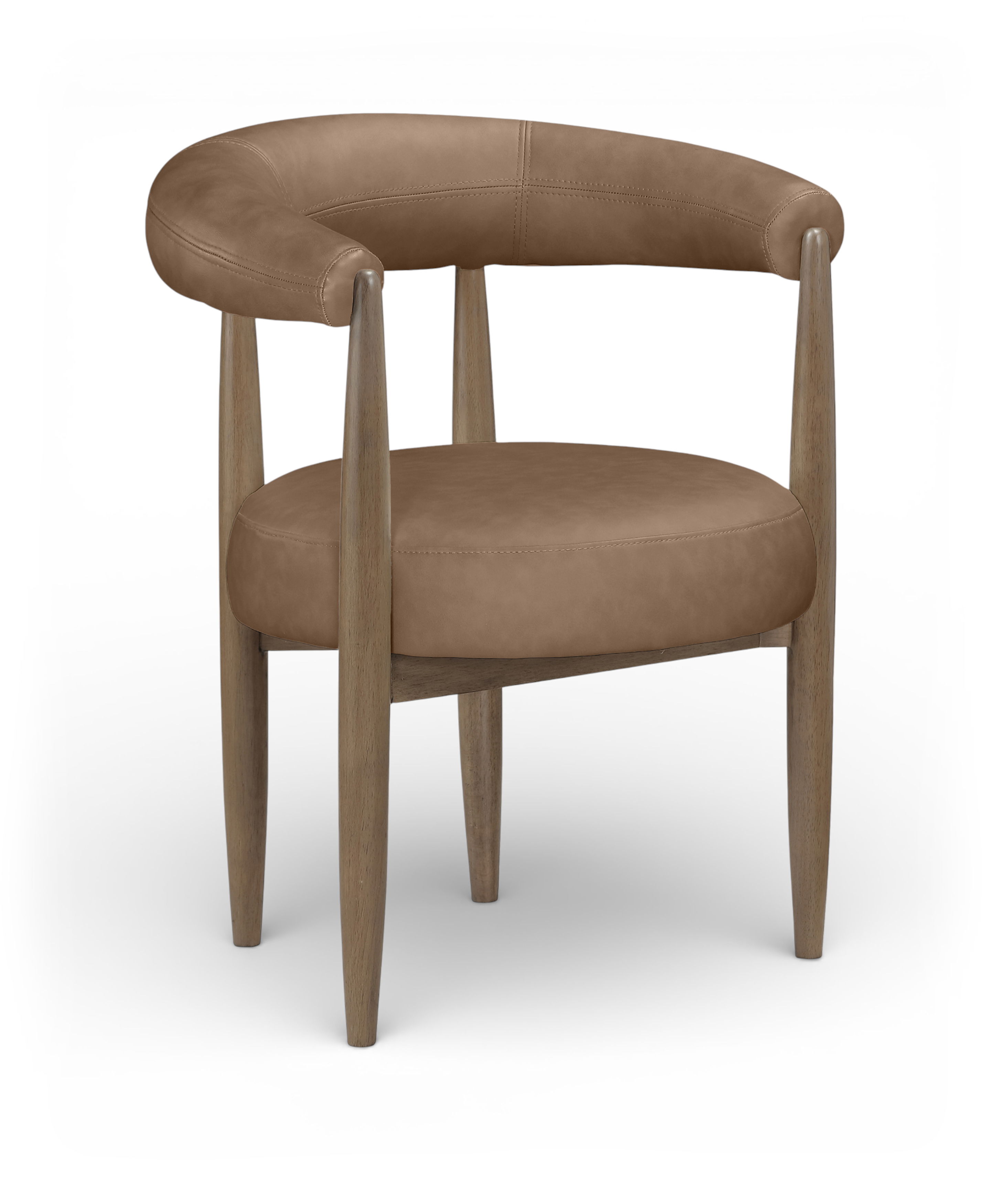 Sable - Vegan Leather Upholstered Dining Chair (Set of 2) - Brown