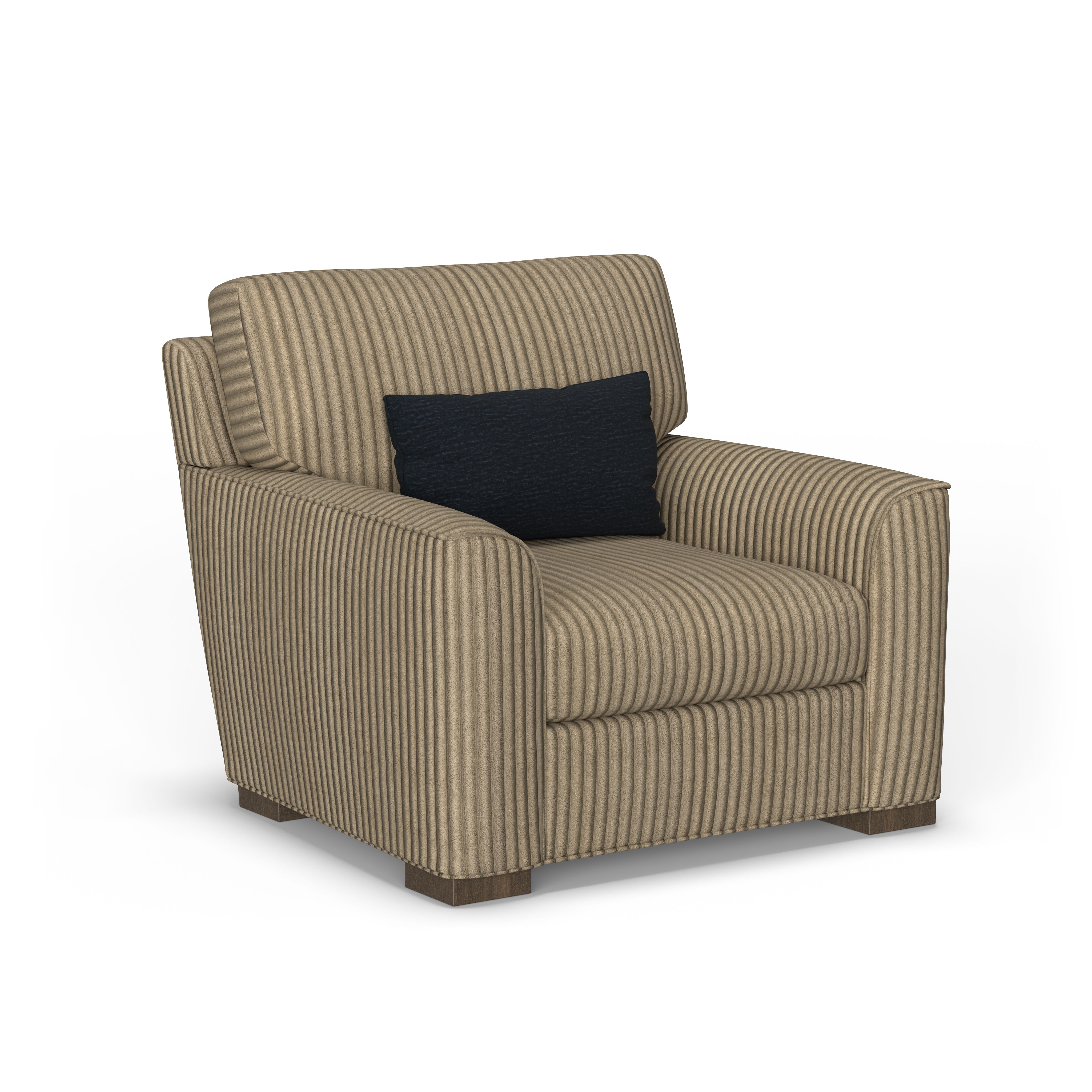 Jasper - Fabric Stationary Chair, beige