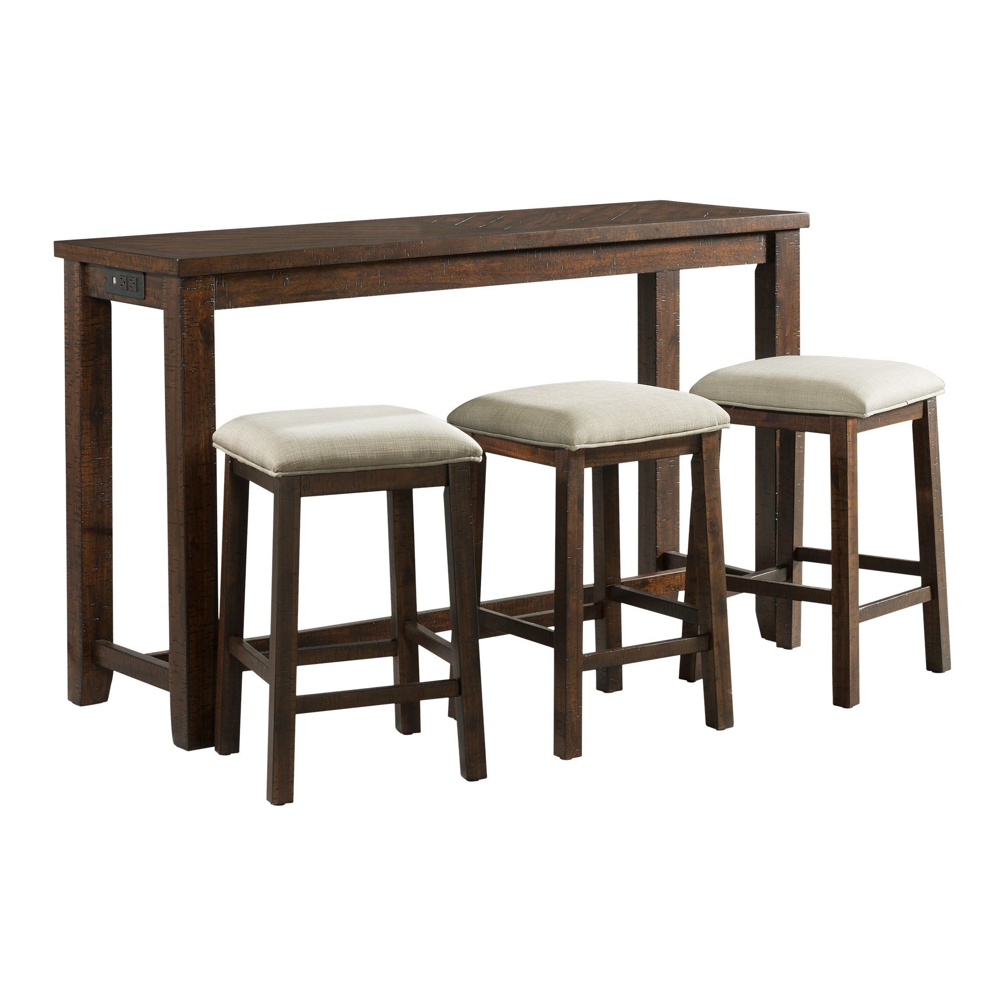 Bar Table Single Pack (Table And Three Stools)
