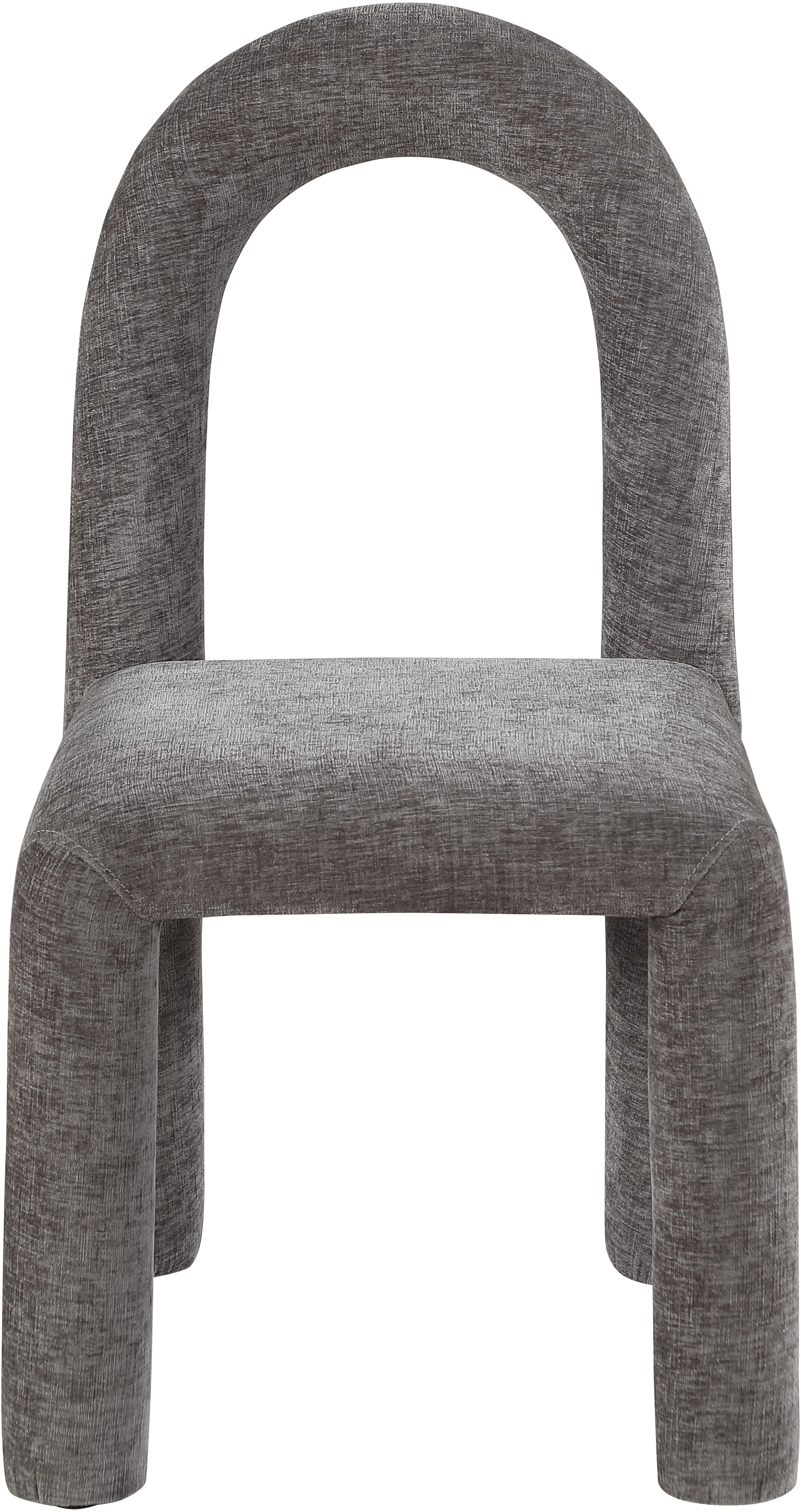 Amari - Chenille Fabric Dining Chair (Set of 2) - Gray