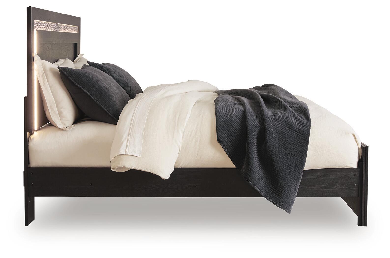 Ashley Furniture Shoralli - Queen Panel Bed - Black - Image 5