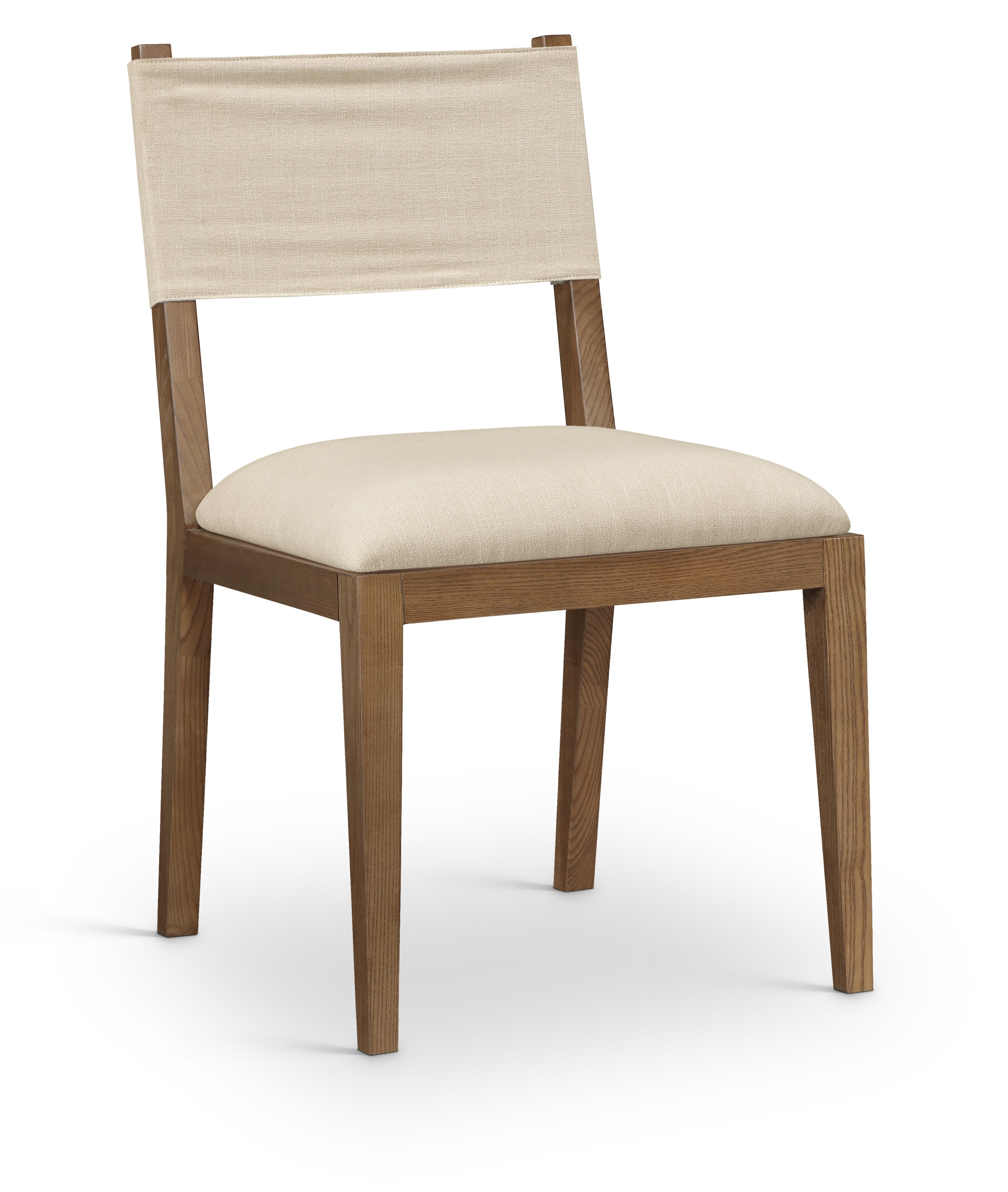 Avon - Linen Textured Performance Fabric Upholstered Dining Side Chair (Set of 2) - Beige