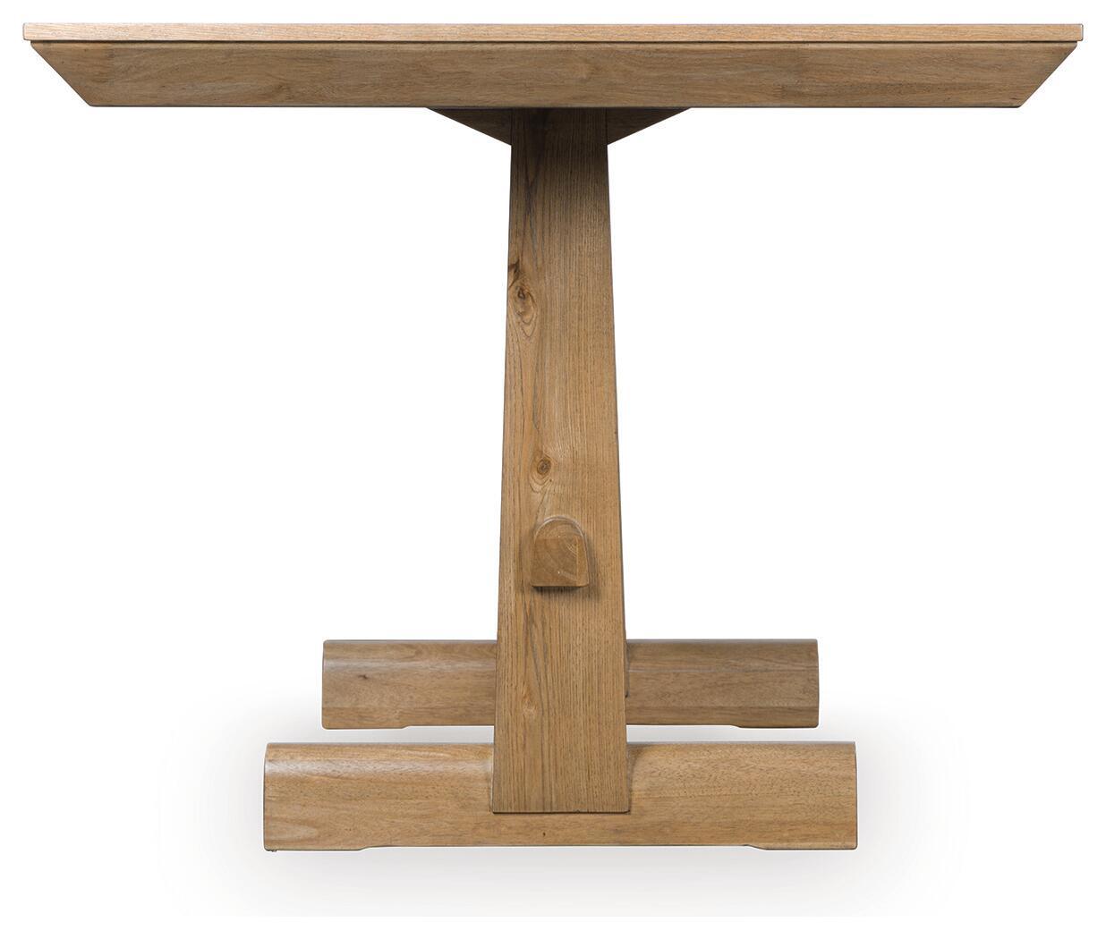 Ashley Furniture Ridgester - Rectangular Dining Room Counter Table - Light Brown - Image 4