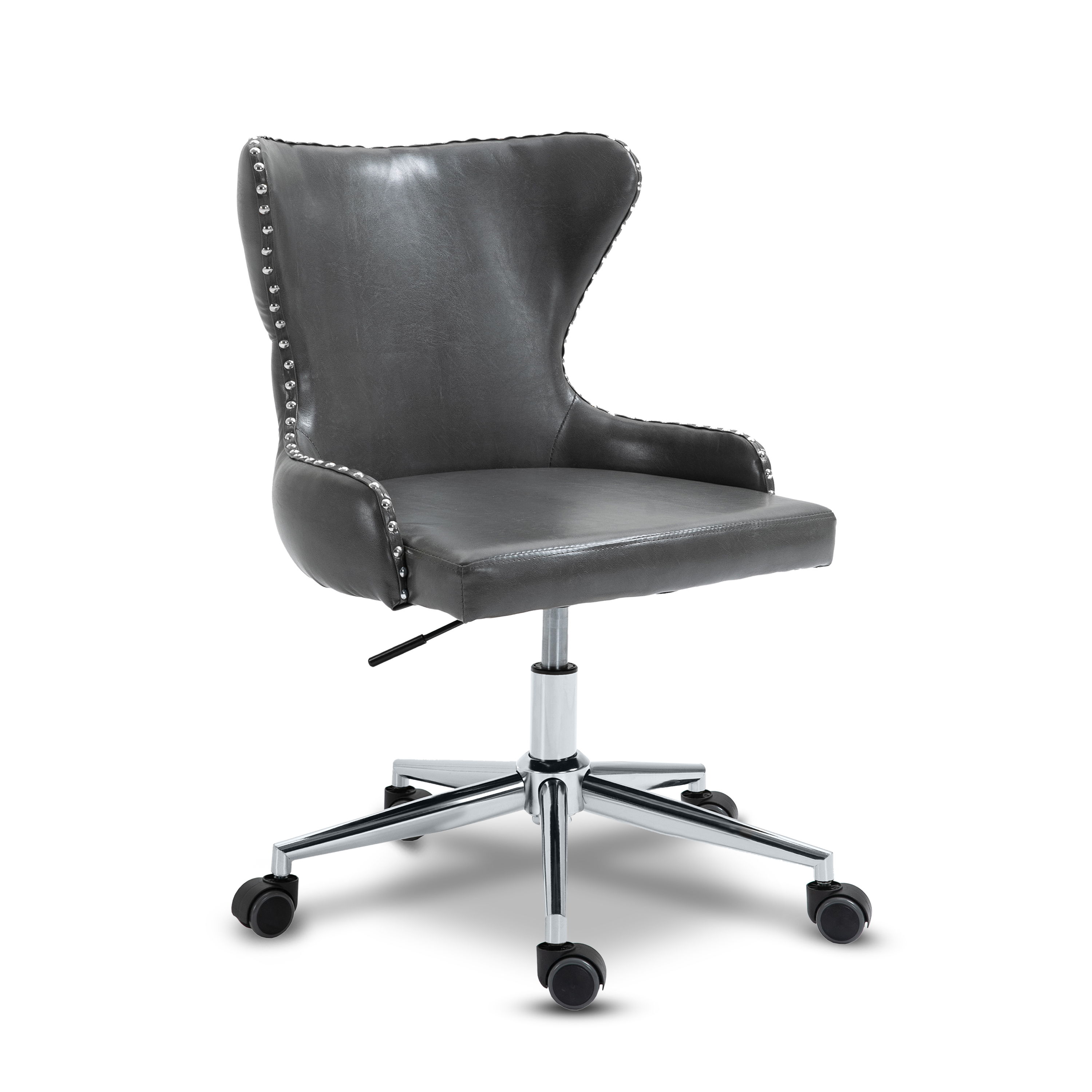 Hendrix - Office Chair - Gray - Faux Leather