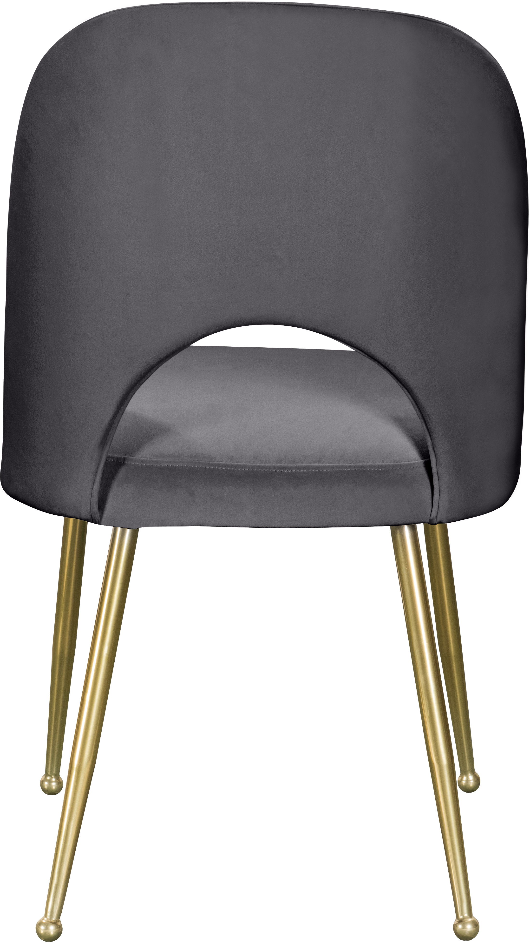 Logan - Velvet Dining Chair (Set of 2) - Gray