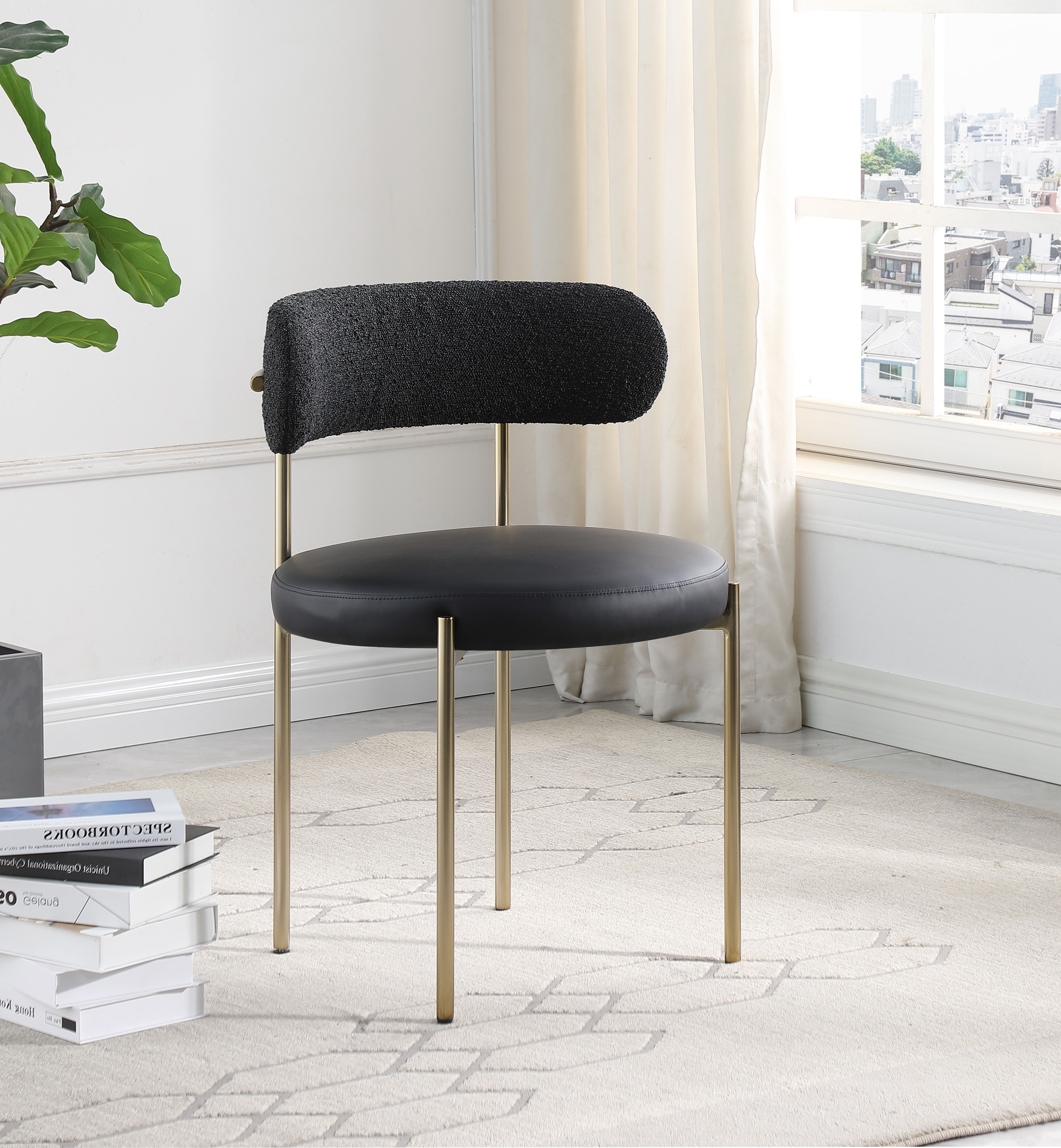 Beacon - Faux Leather Dining Chair (Set of 2) - Black