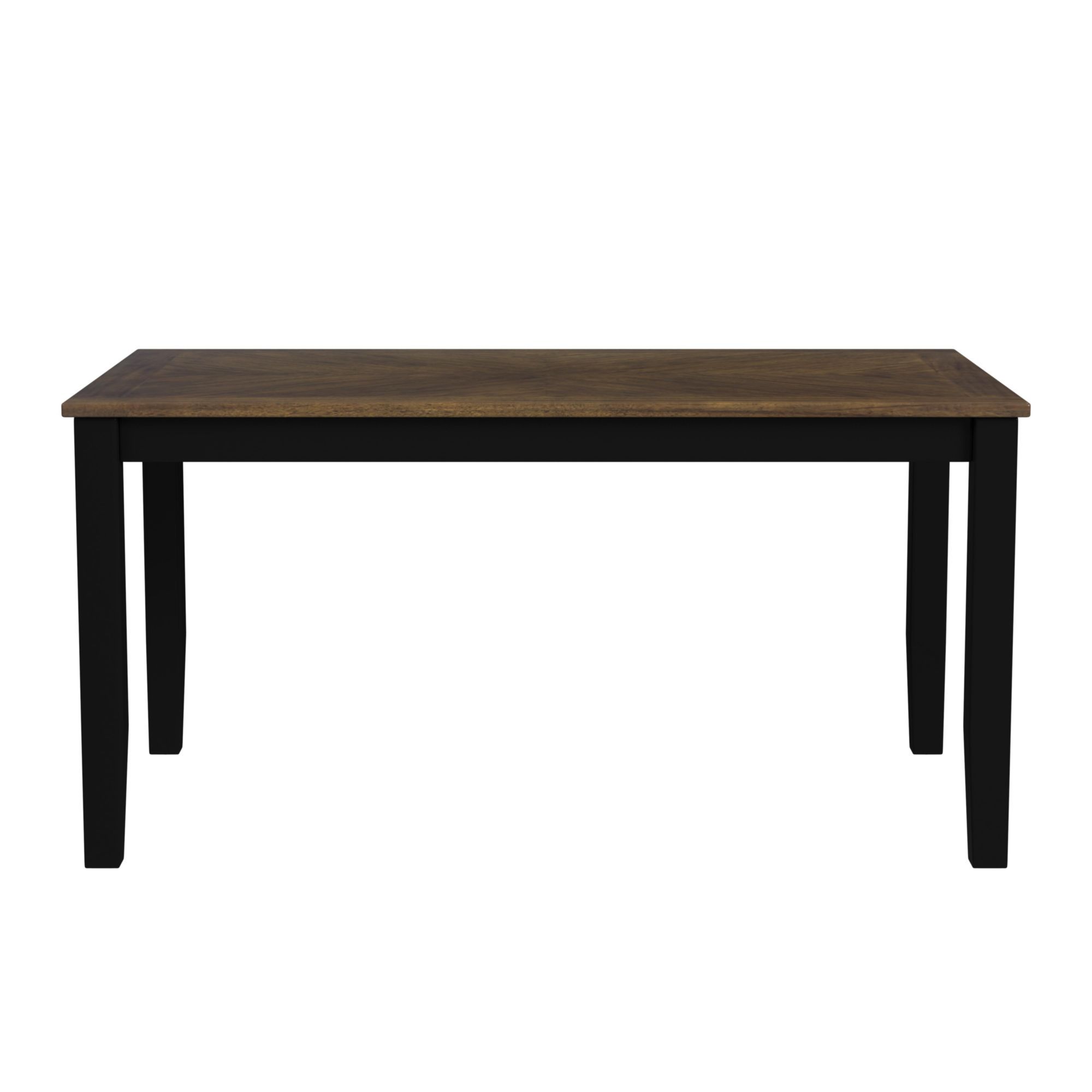 Brooks - 6 Piece Dining Set With Table, 4 Wood Back And Upholstered Seat Chairs, And Bench - Medium Brown & Black