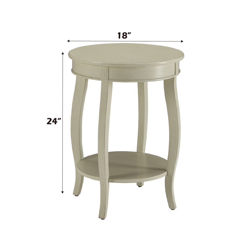 Aberta - Accent Table - Antique White, beige, view 5