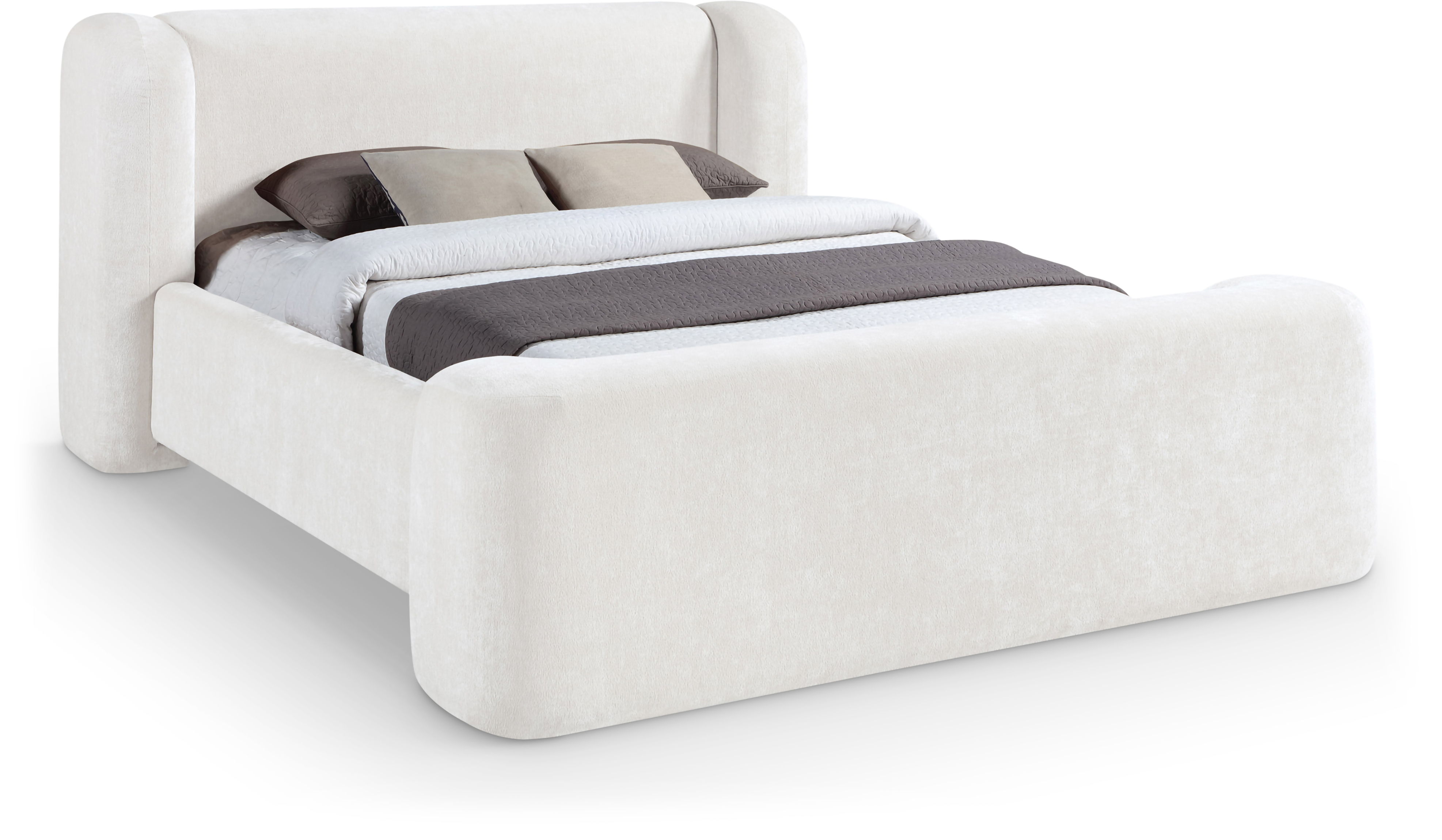 Modena - King Bed - Cream