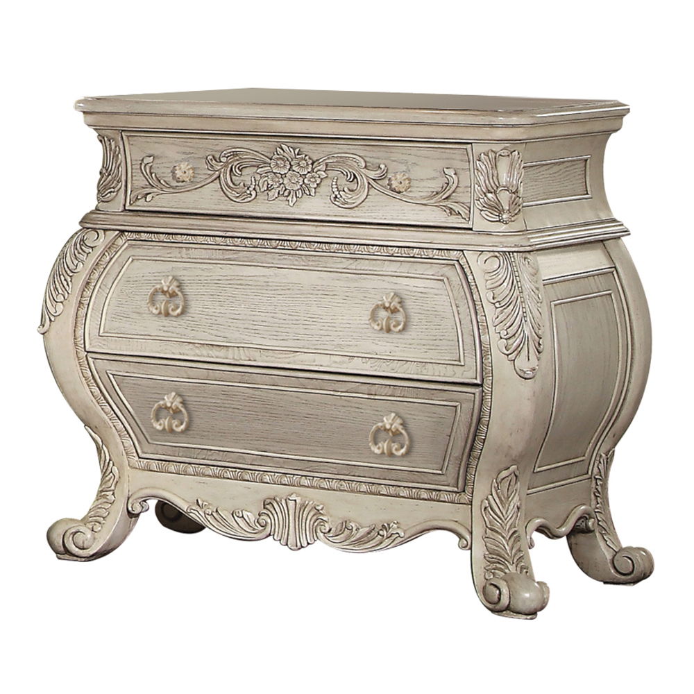 Ragenardus - Nightstand - Antique White, beige