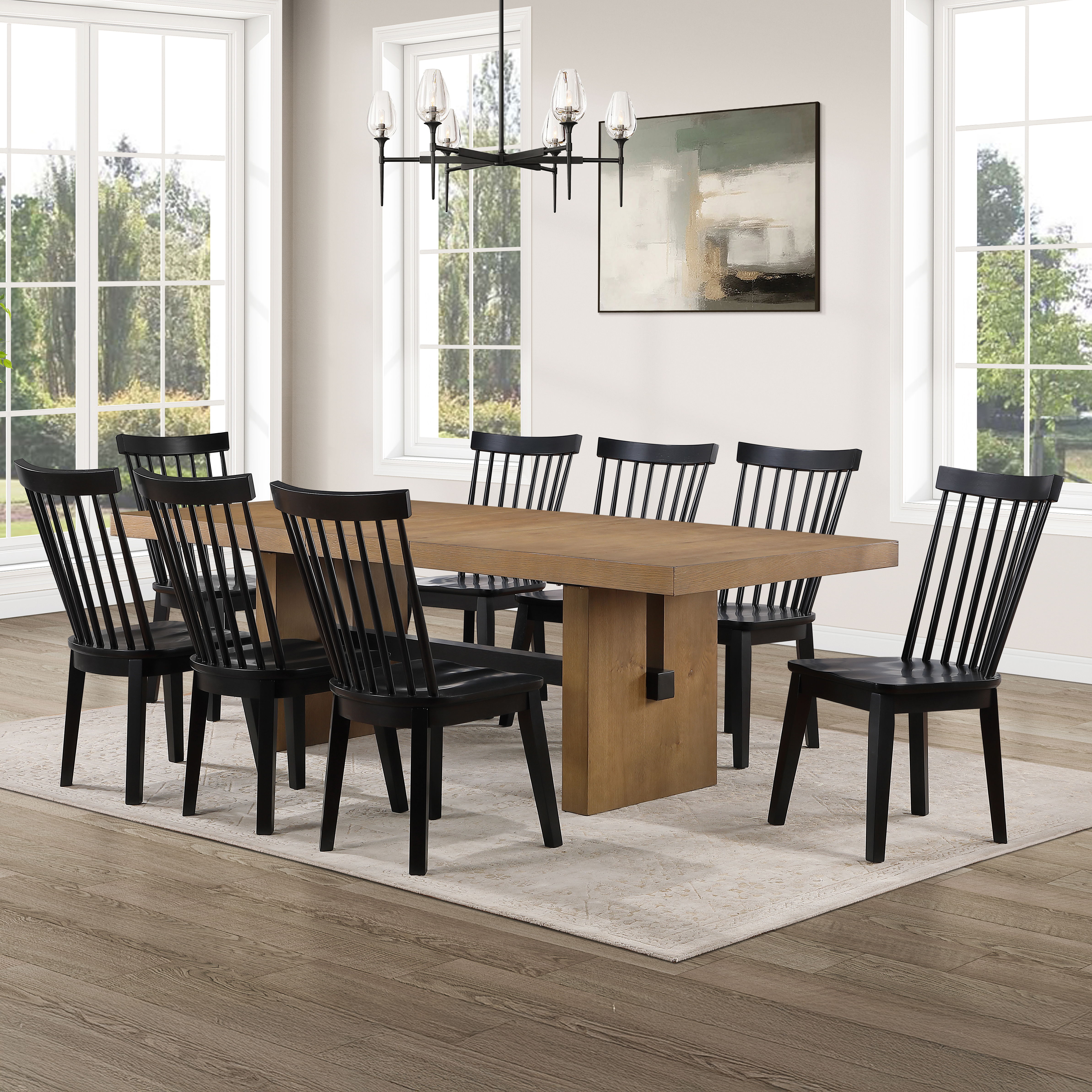 9 Pc · Table, 8 Vaughn Chairs