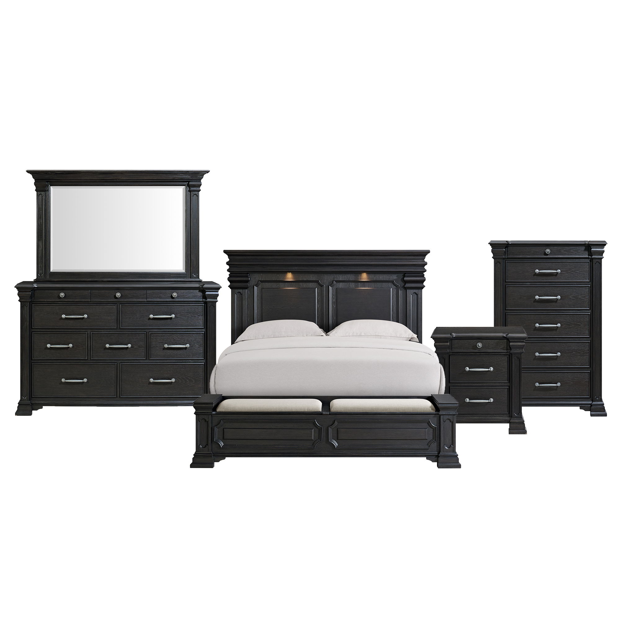 King · 5 Pc · Bedroom Set