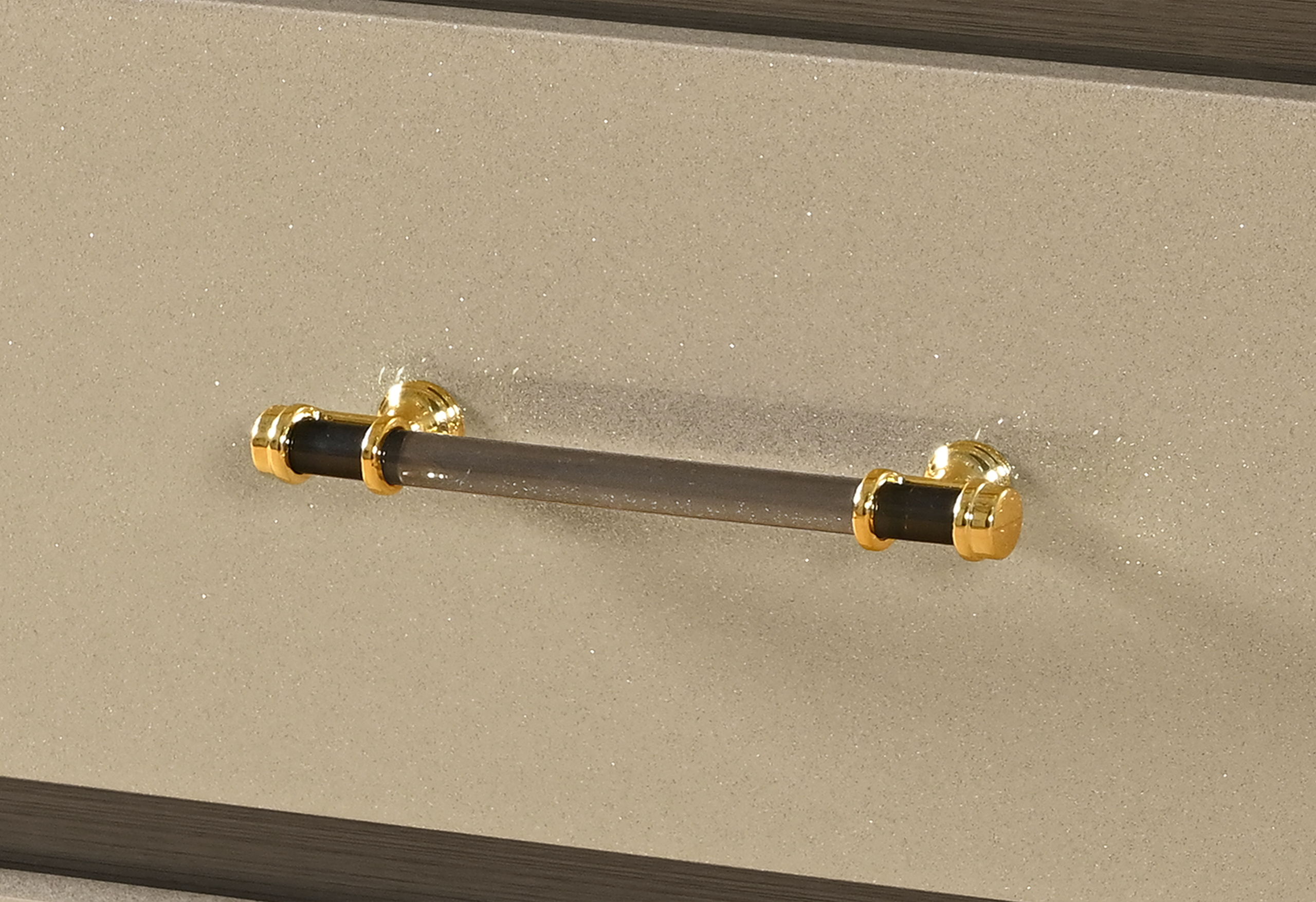 Genesis - Nightstand With LED - Gold