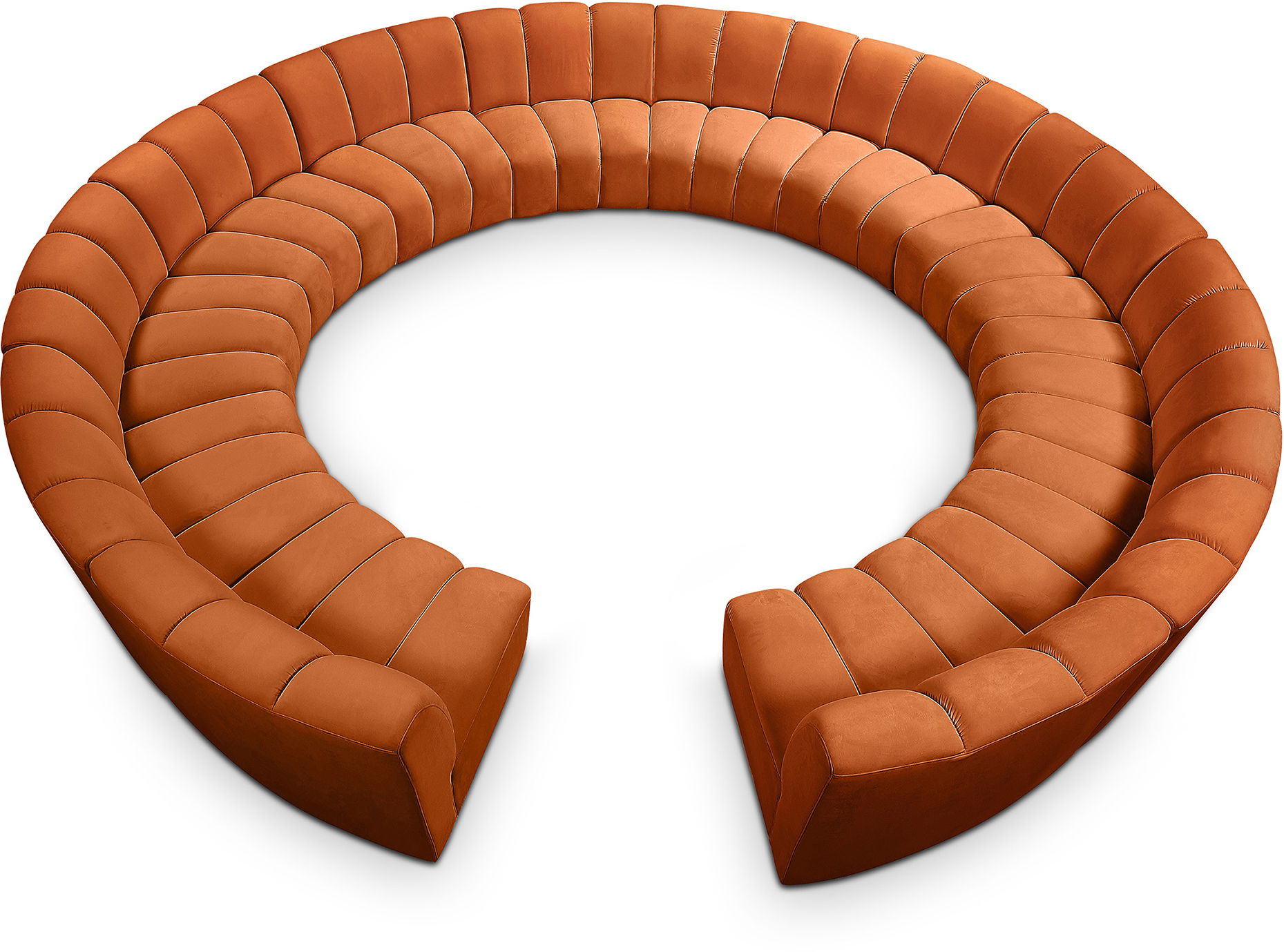 Infinity - 12 Piece Modular Sectional - Cognac