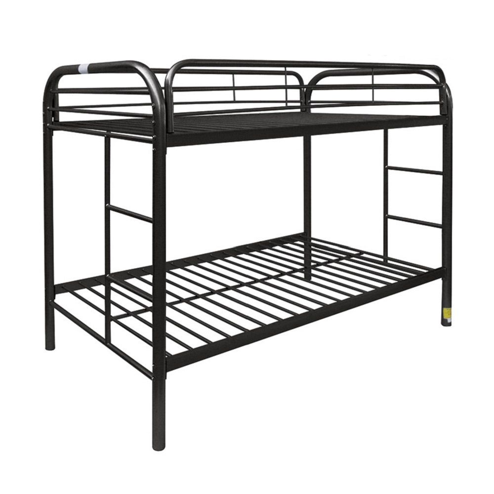 Thomas - Twin Over Twin Bunk Bed - Black, black