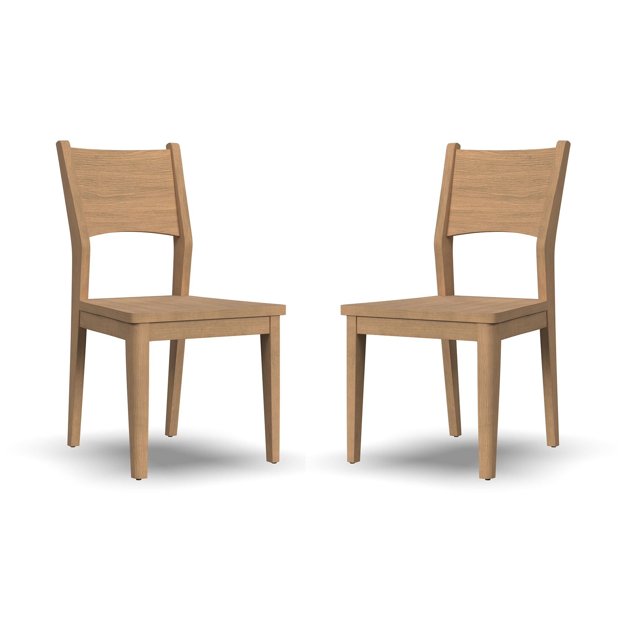 Normandy - Dining Chair (Set of 2) - Light Brown, light brown