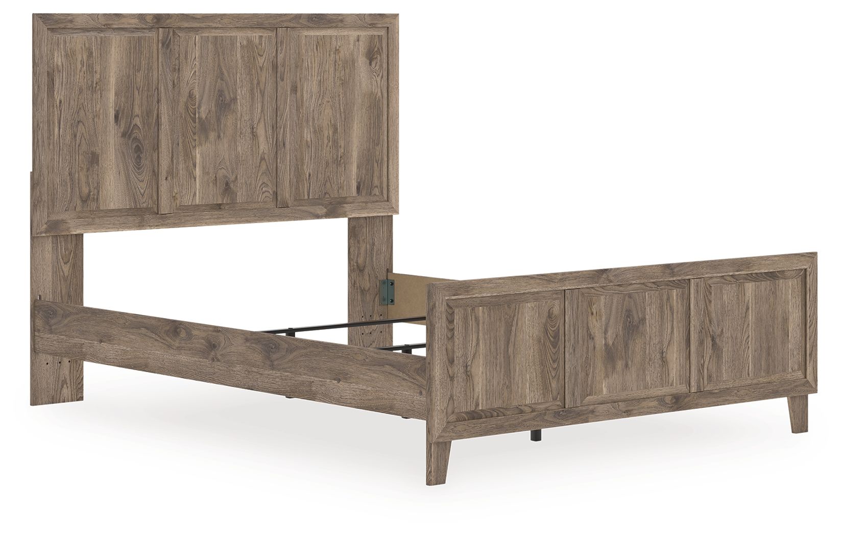 Rusticott - Queen Panel Bed - Brown