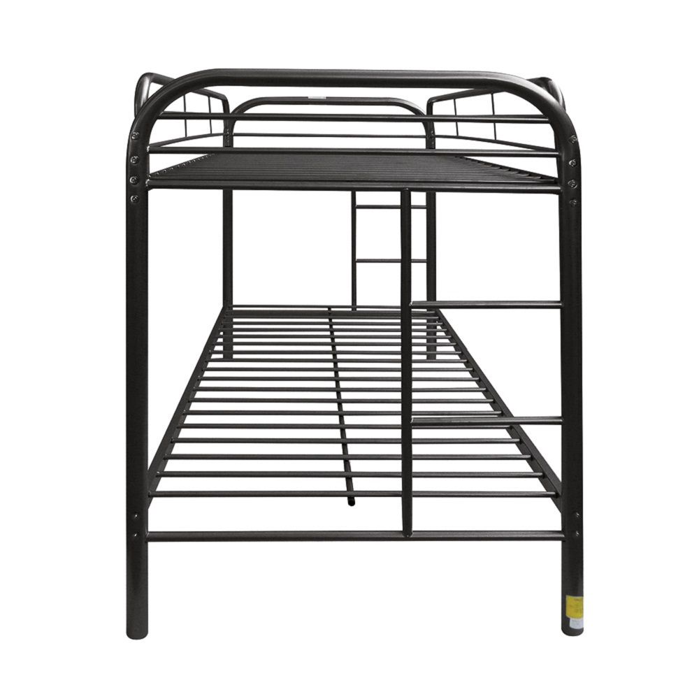 Thomas - Twin Over Twin Bunk Bed - Black, black, view 2