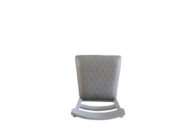 House Marchese - Side Chair (Set of 2) - Two Tone Gray Fabric & Pearl Gray, light gray, view 4