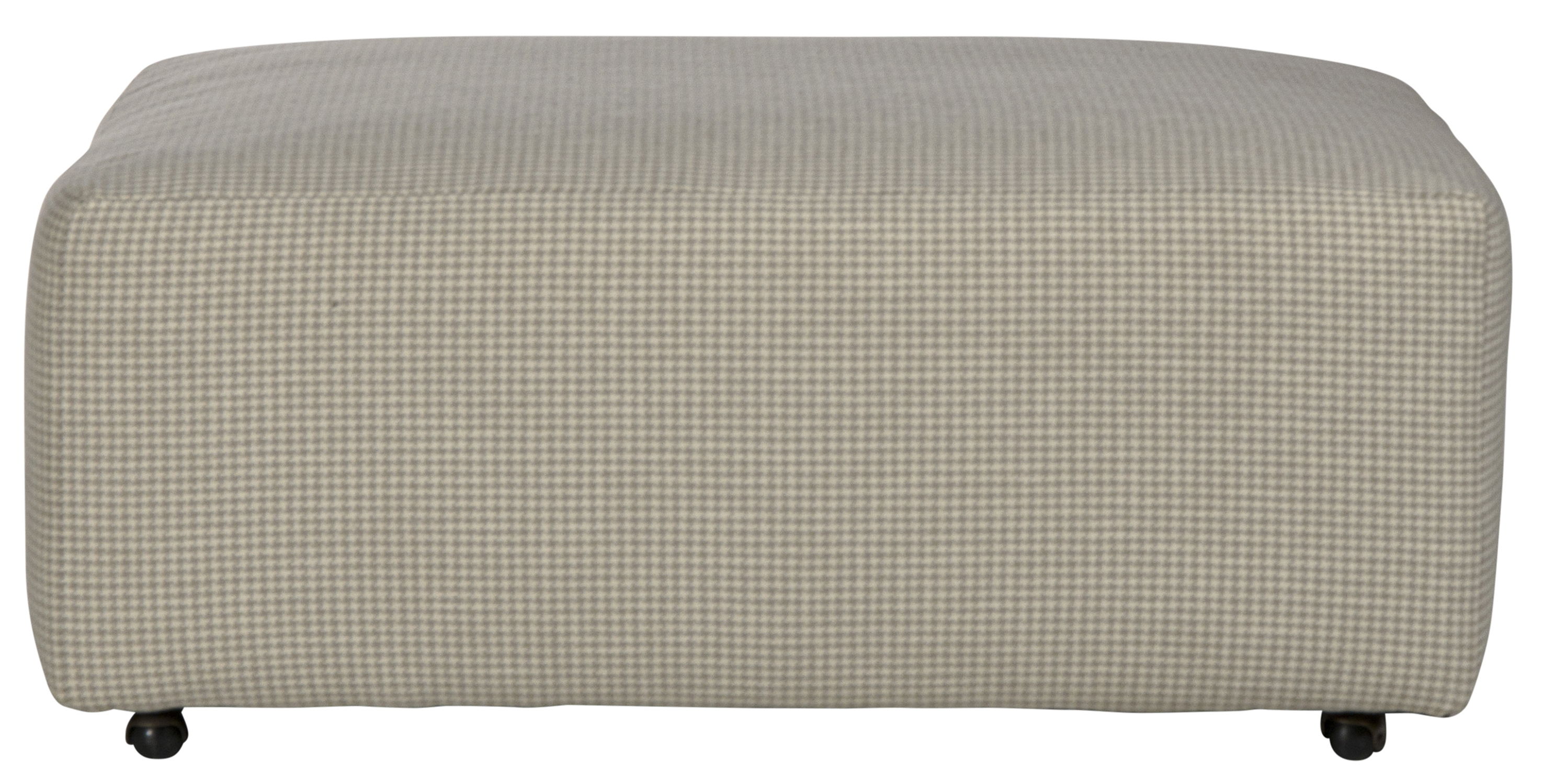 Searsport - Castered Cocktail Ottoman - Cement / Tan