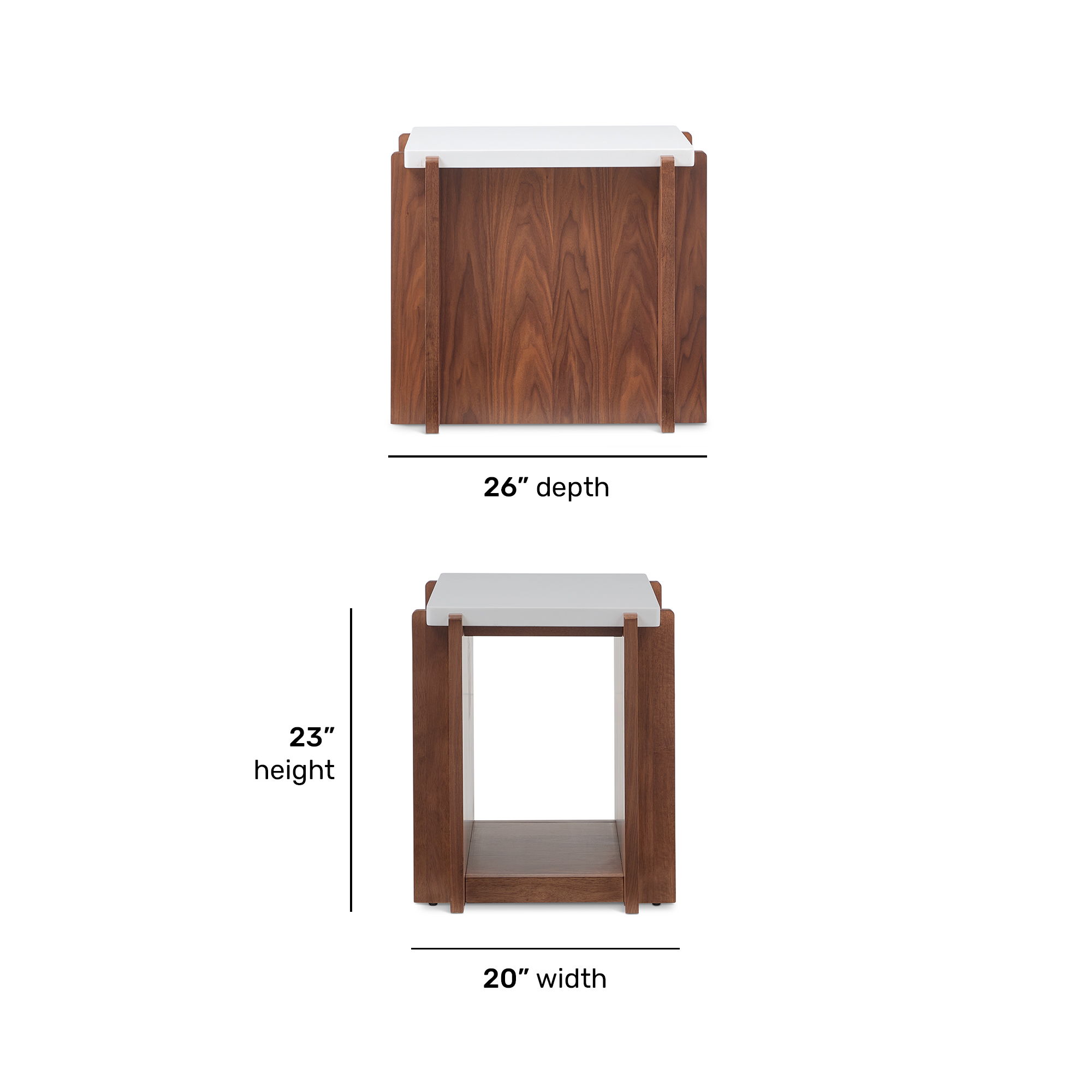 Lincoln - End Table - Light Brown, light brown, view 7