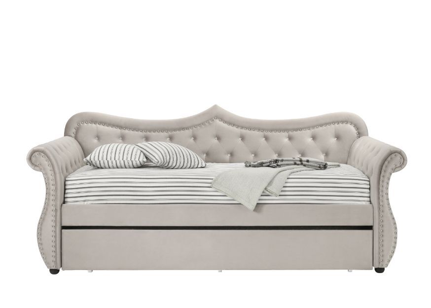 Adkins - Twin Daybed With Trundle - Beige Linen, beige, view 5