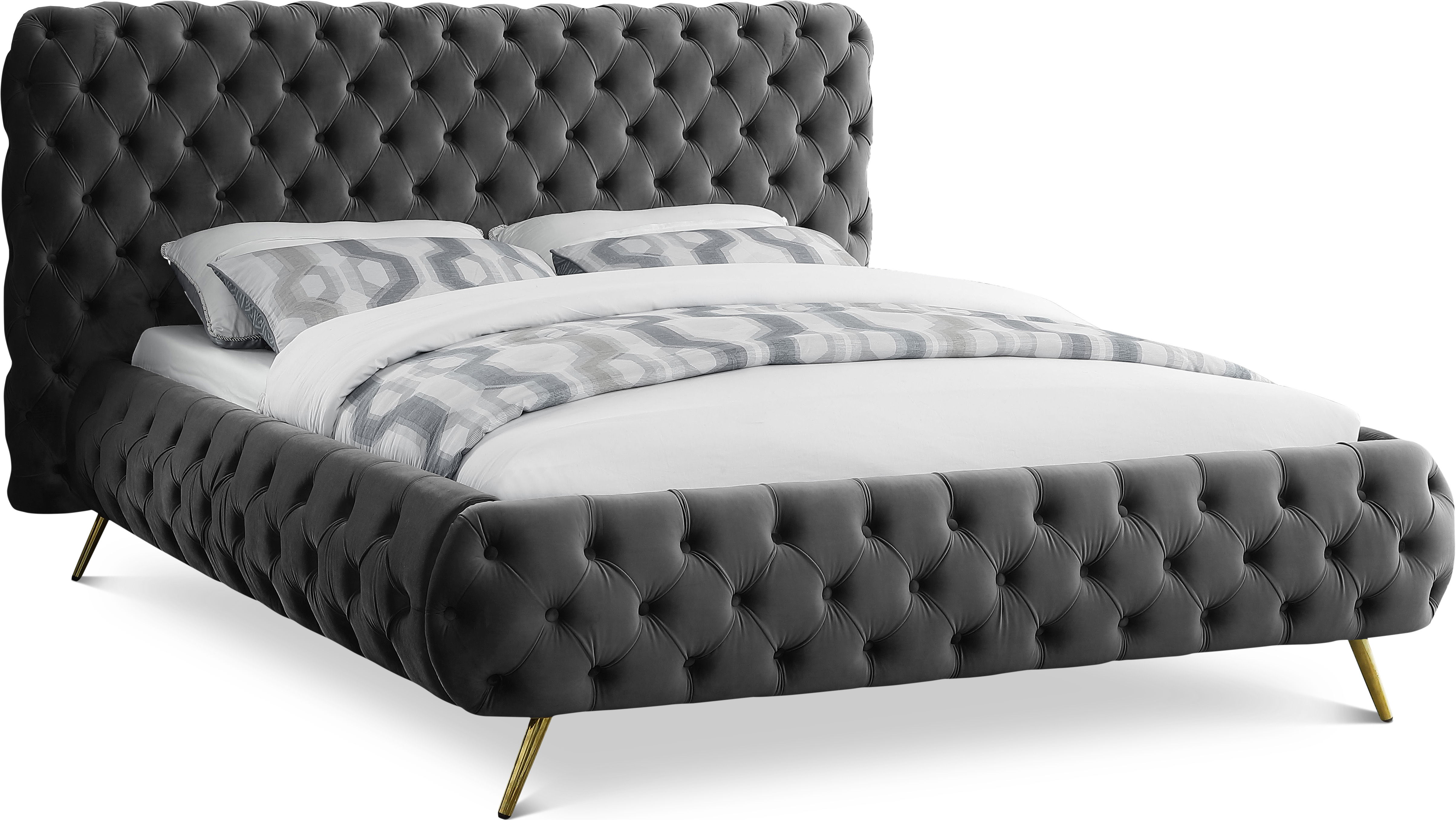 Delano - King Bed - Gray