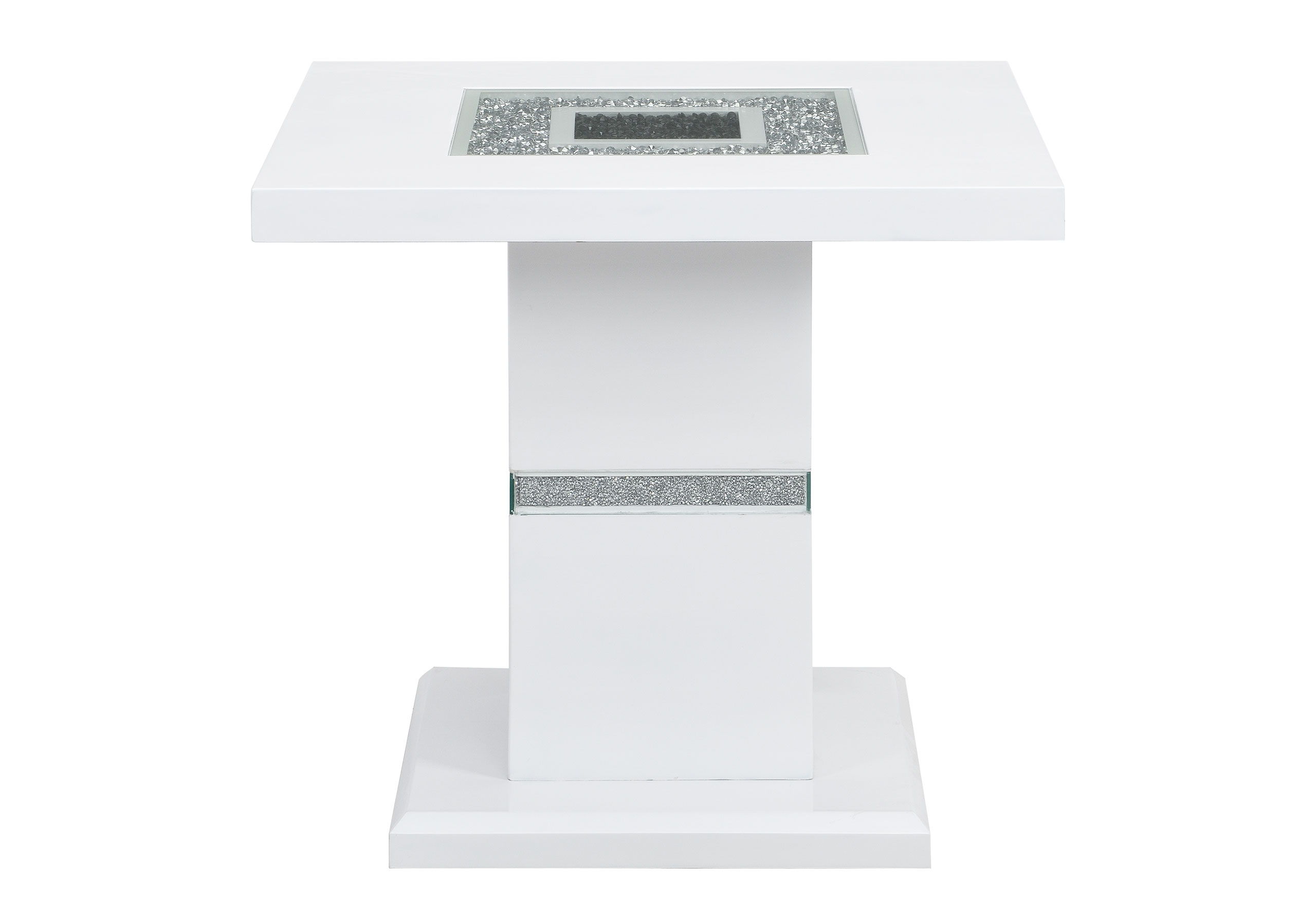 Monaco - End Table Column - White