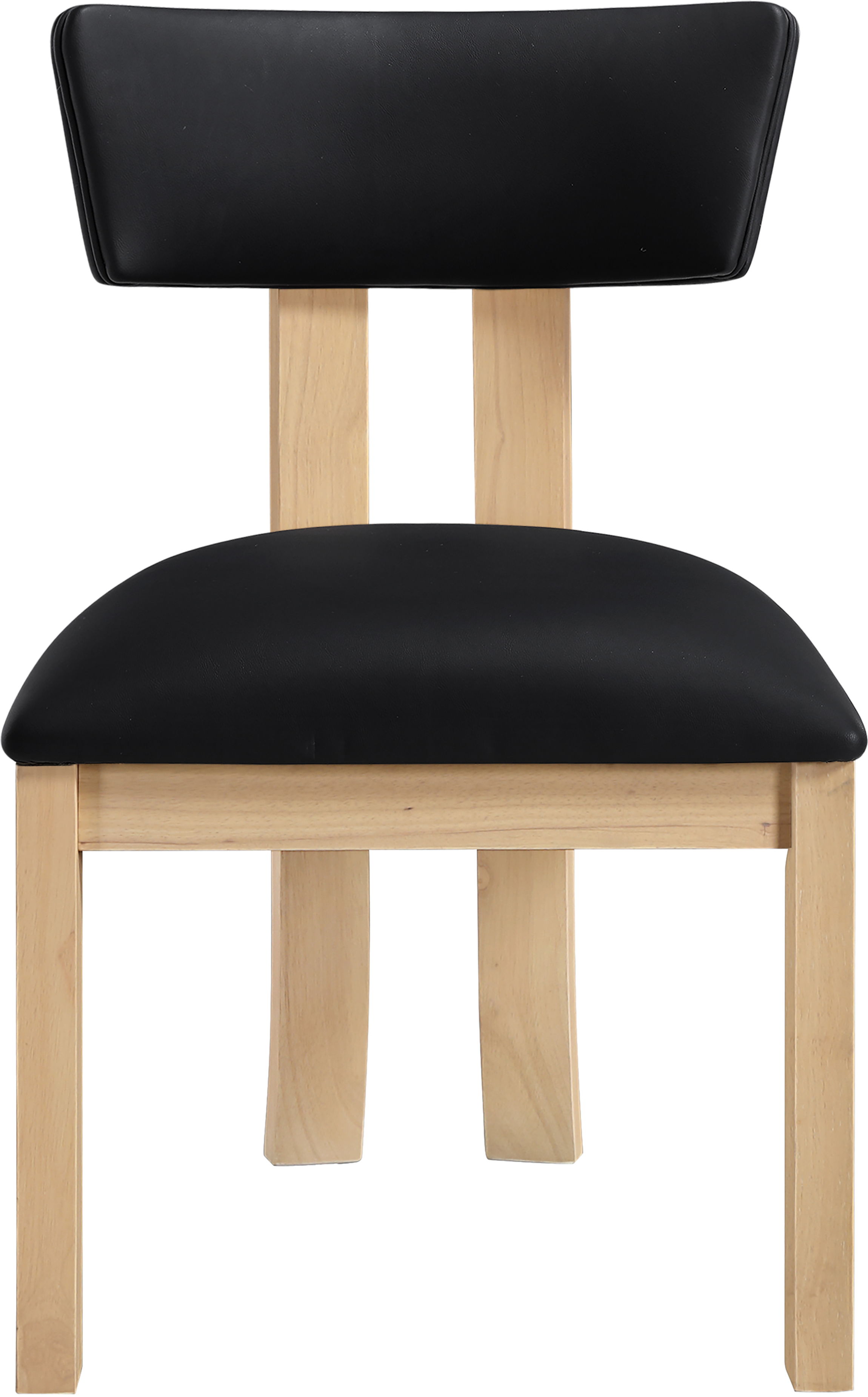 Lavrin - Vegan Leather Upholstered Dining Side Chair (Set of 2) - Black