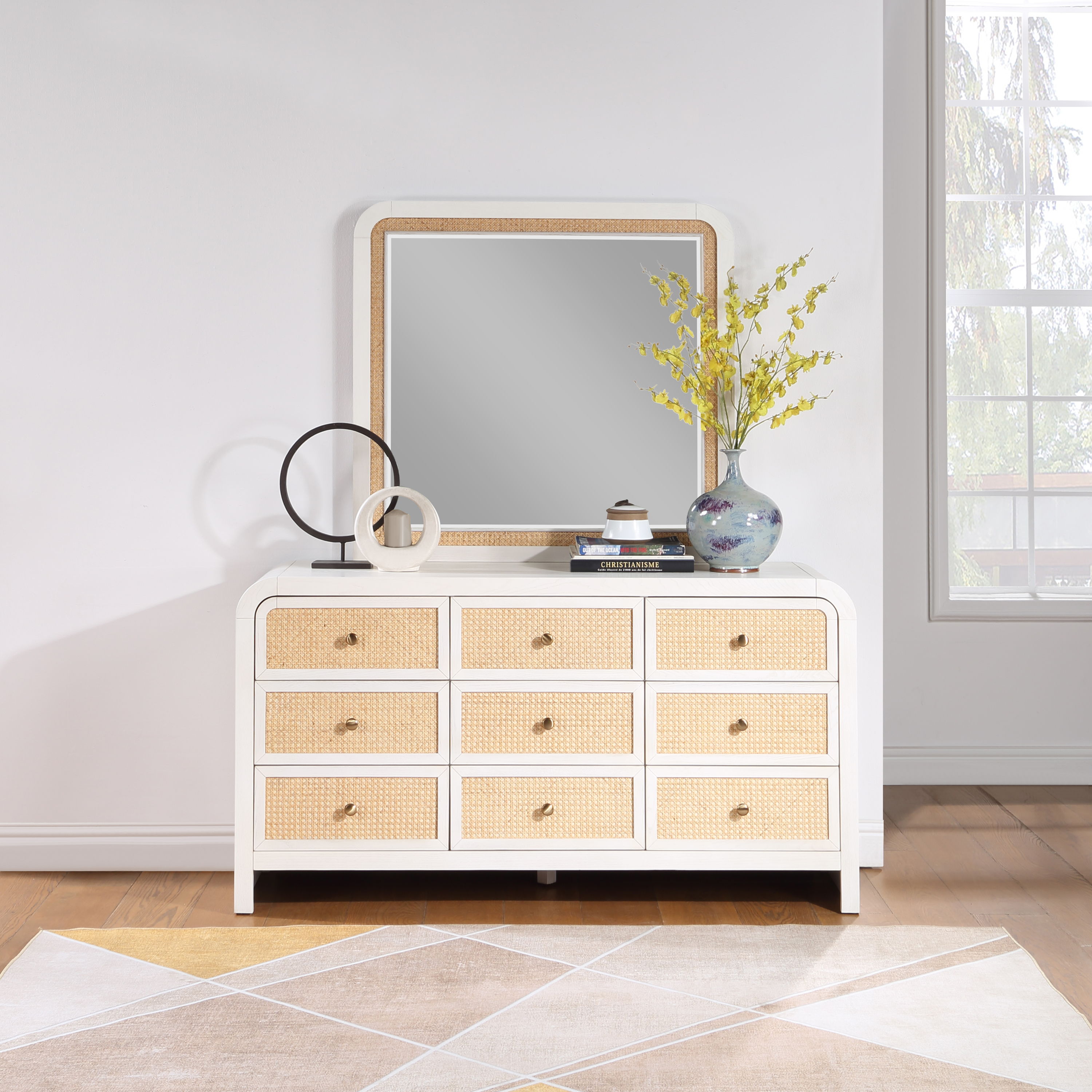 Siena - Mirror - White