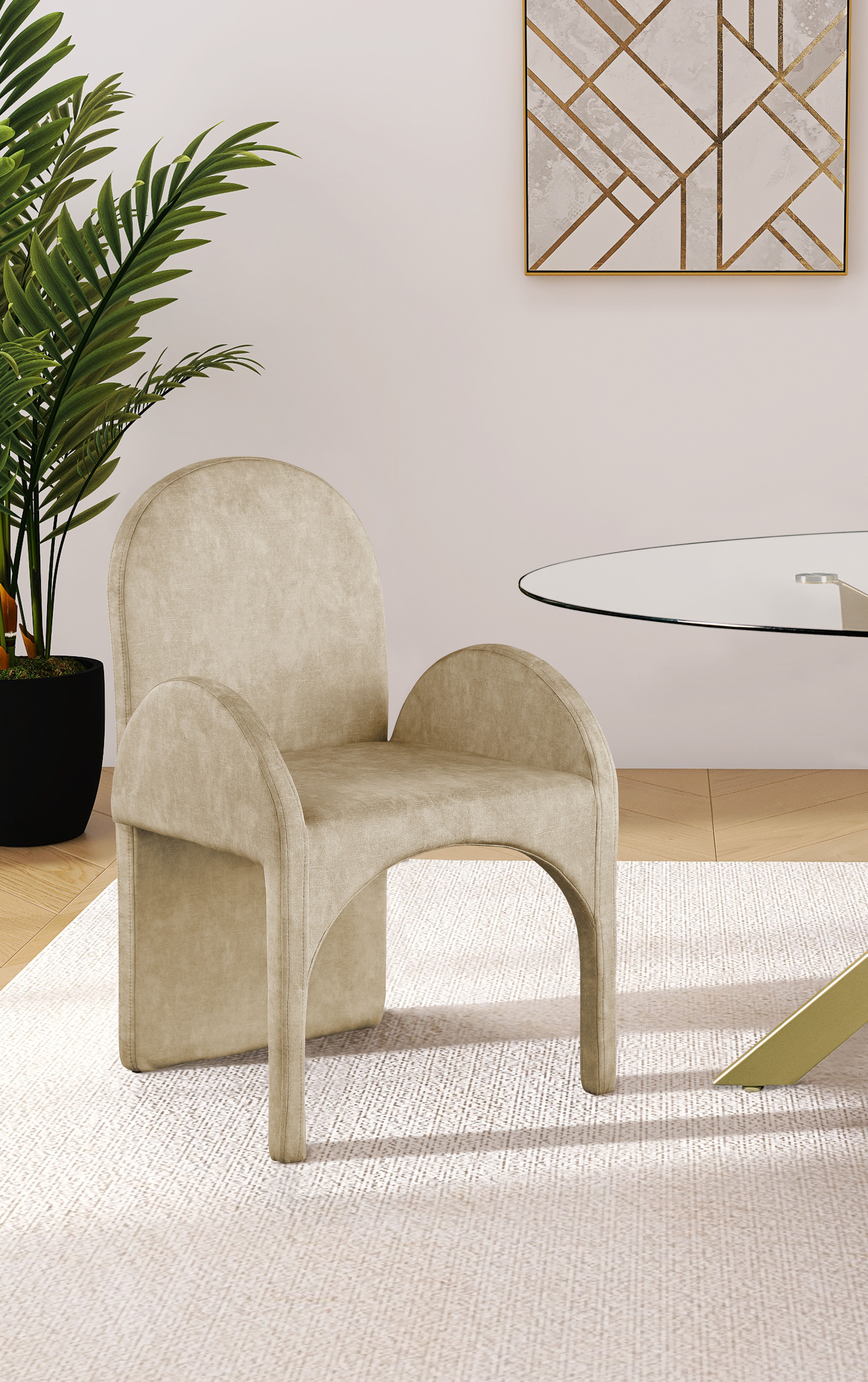 Summer - Dining Arm Chair (Set of 2) - Beige
