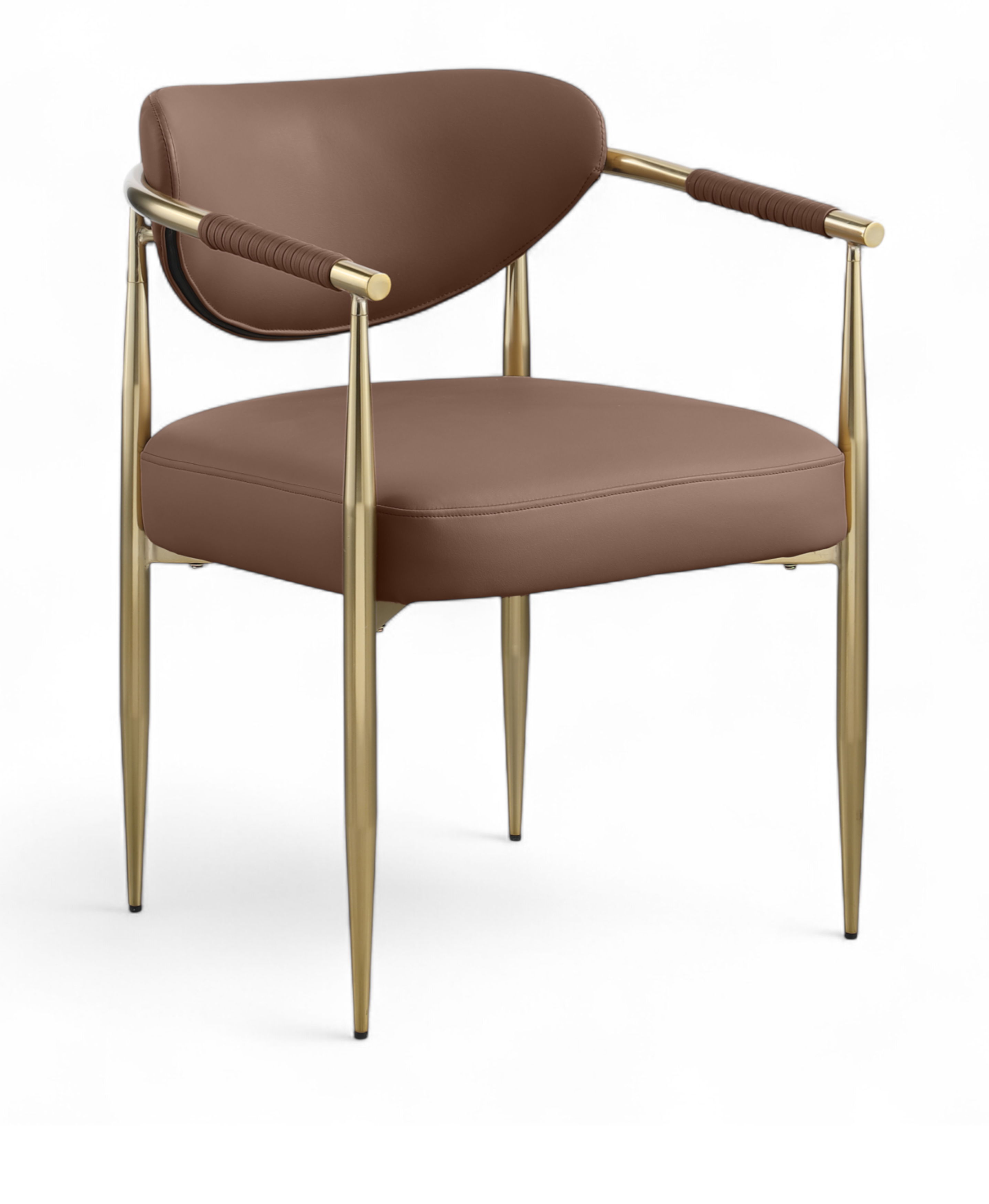 Virella - Vegan Leather Upholstered Dining Chair (Set of 2) - Brown