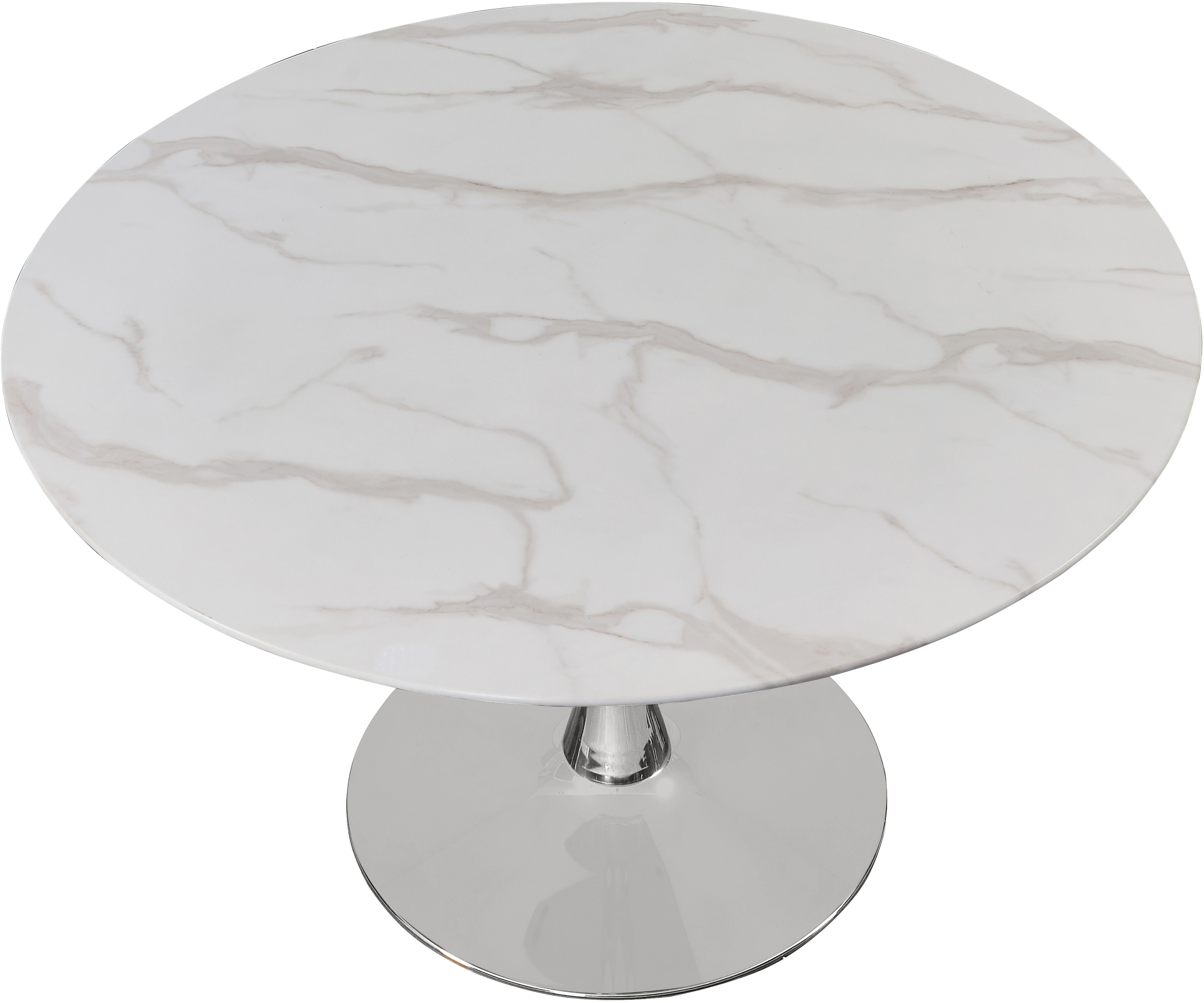Holly - 48" Dining Table - Chrome