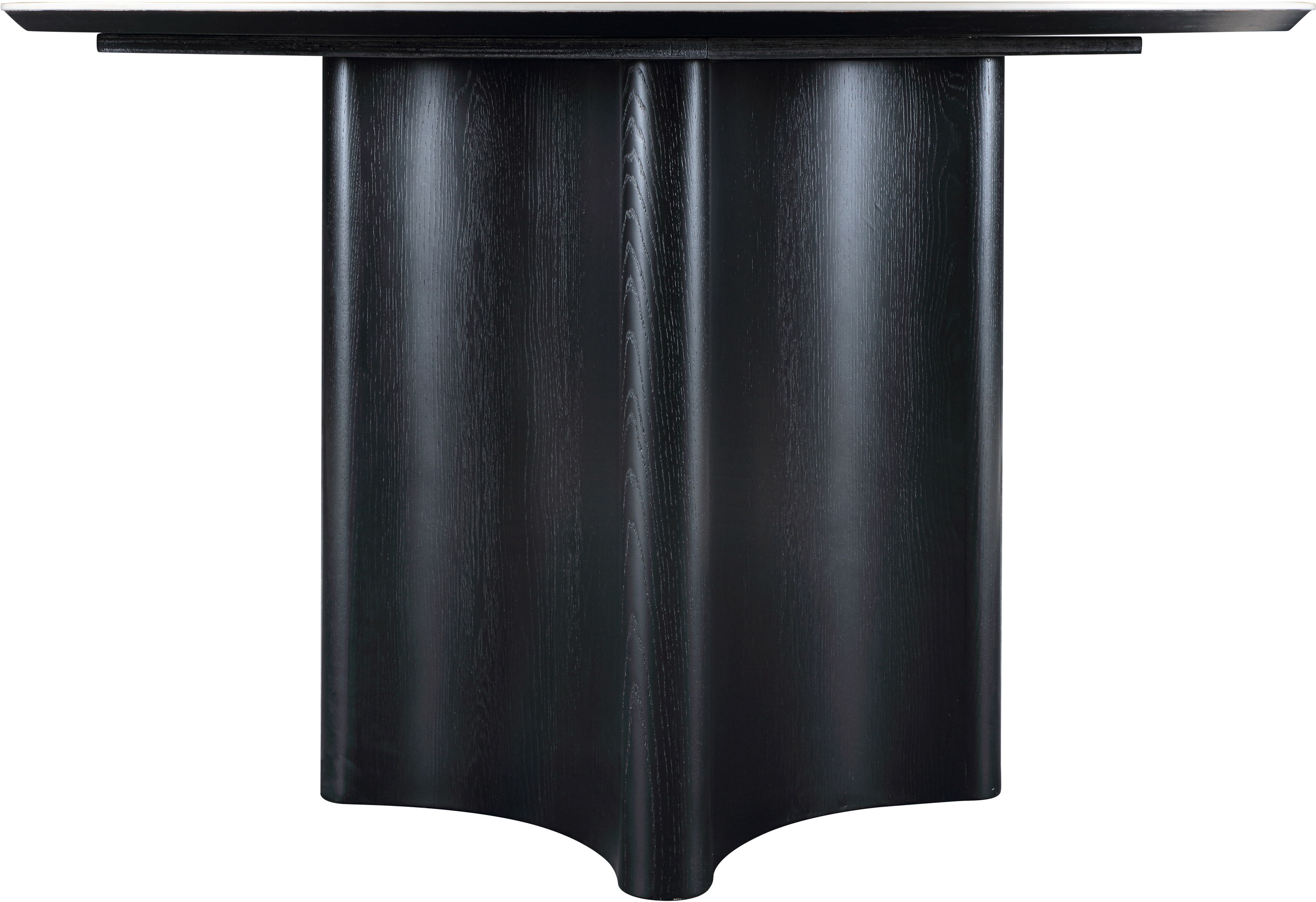 Corvina - Wood Oak Veneer Dining Table - Black