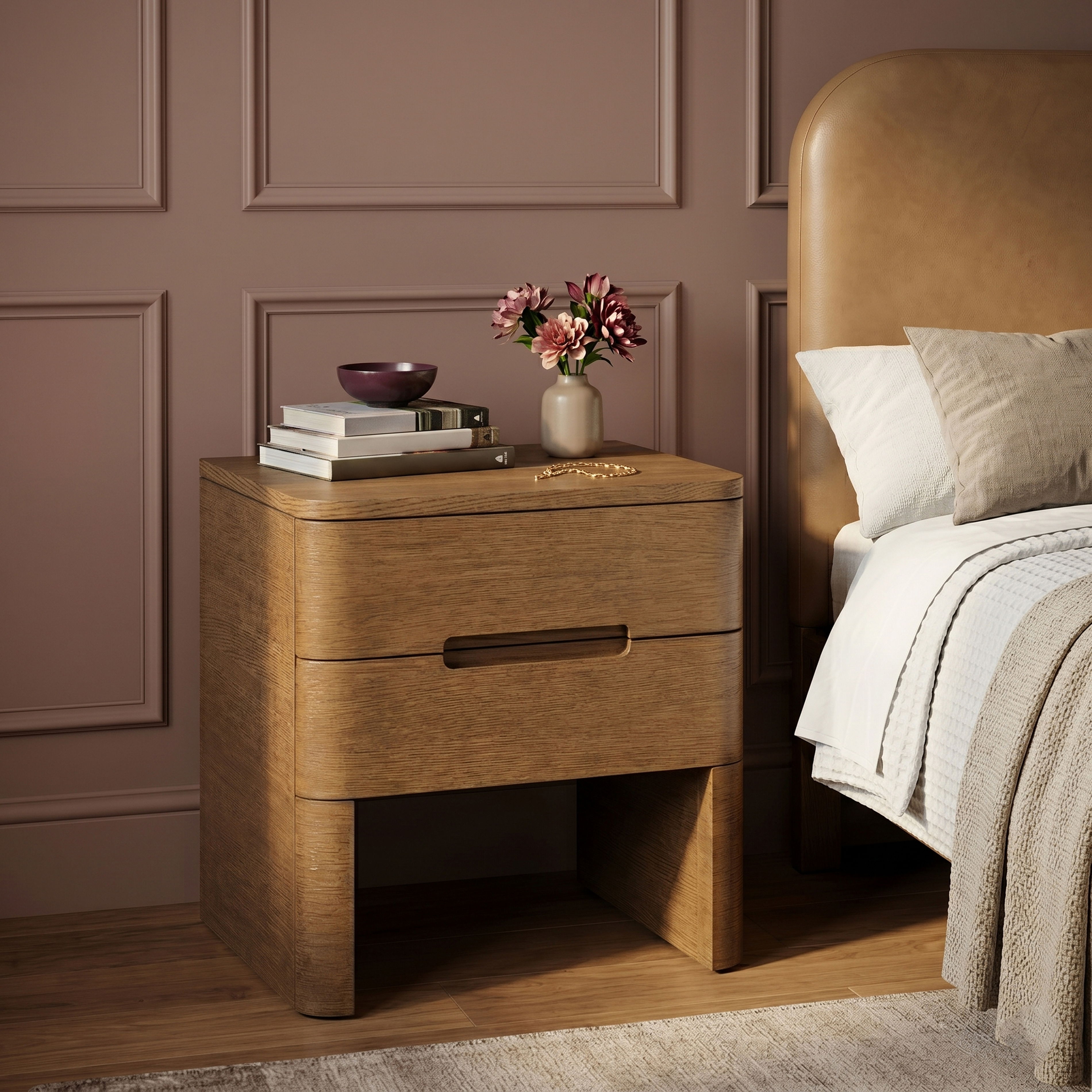 Caswell - Nightstand - Brown