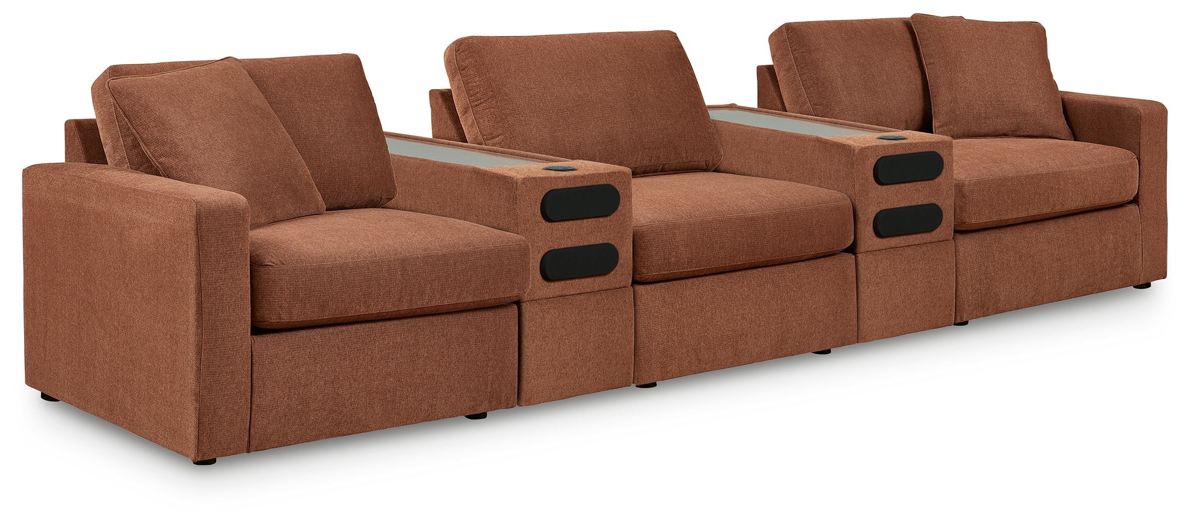 5 Pc · Sectional With 2 Audio System Consoles