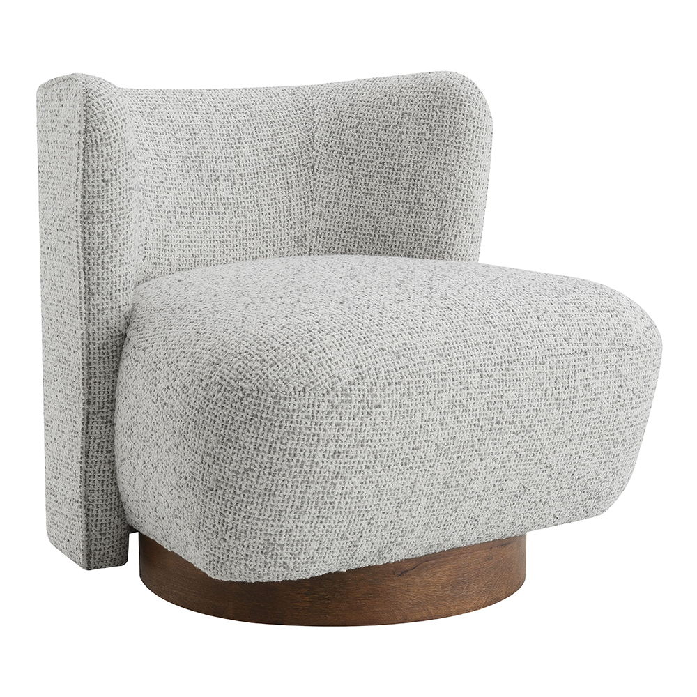 Lisa - Accent Chair - Gray Tweed, light gray, view 2