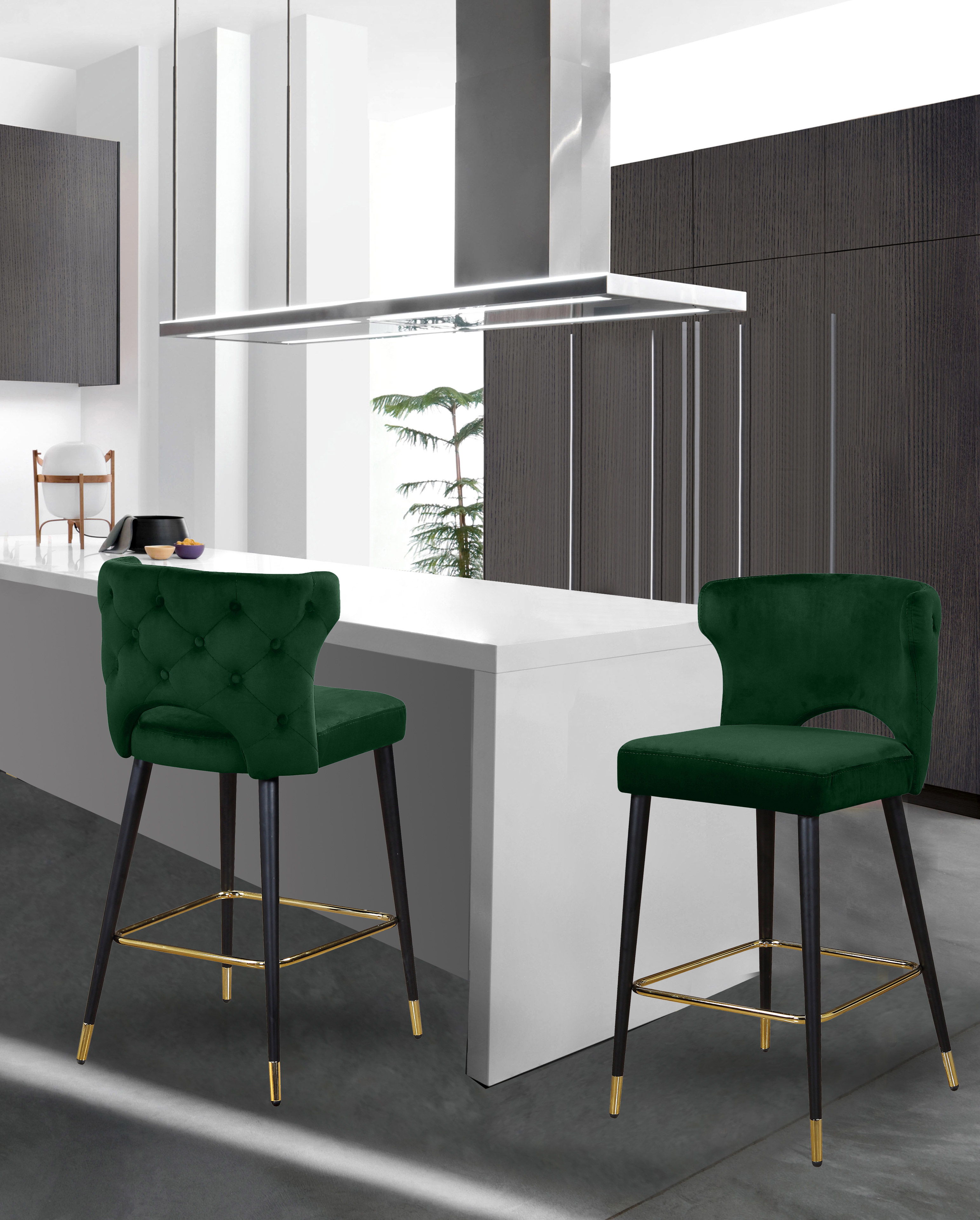 Kelly - Stool (Set of 2) - Green