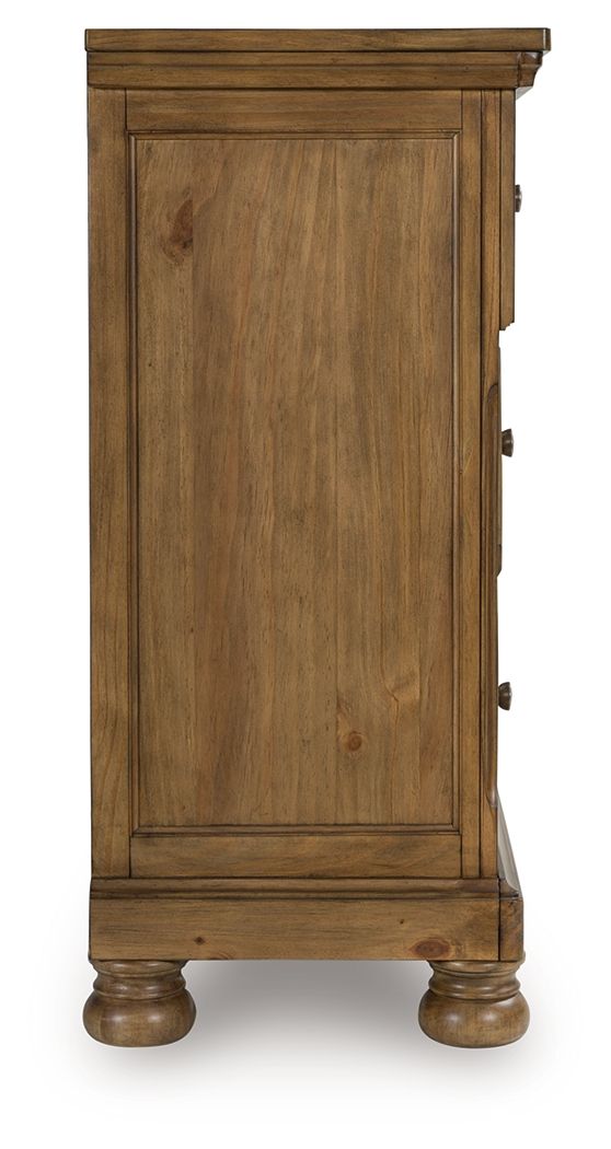 Ashley Furniture Feddinger - Dresser - Medium Brown - Image 4